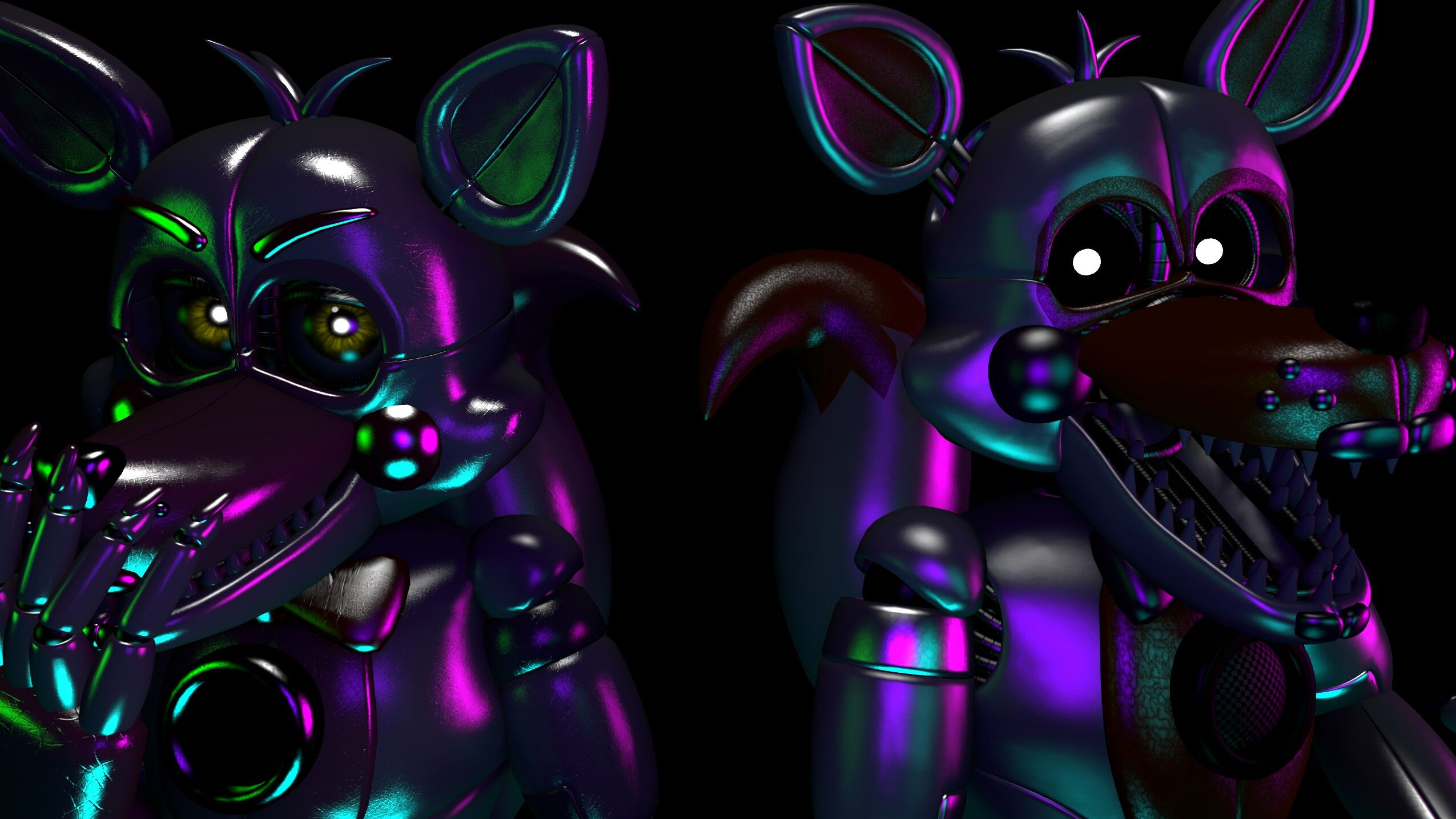 Funtime Foxy and Lolbit!. Funtime foxy, Fnaf, Sister location