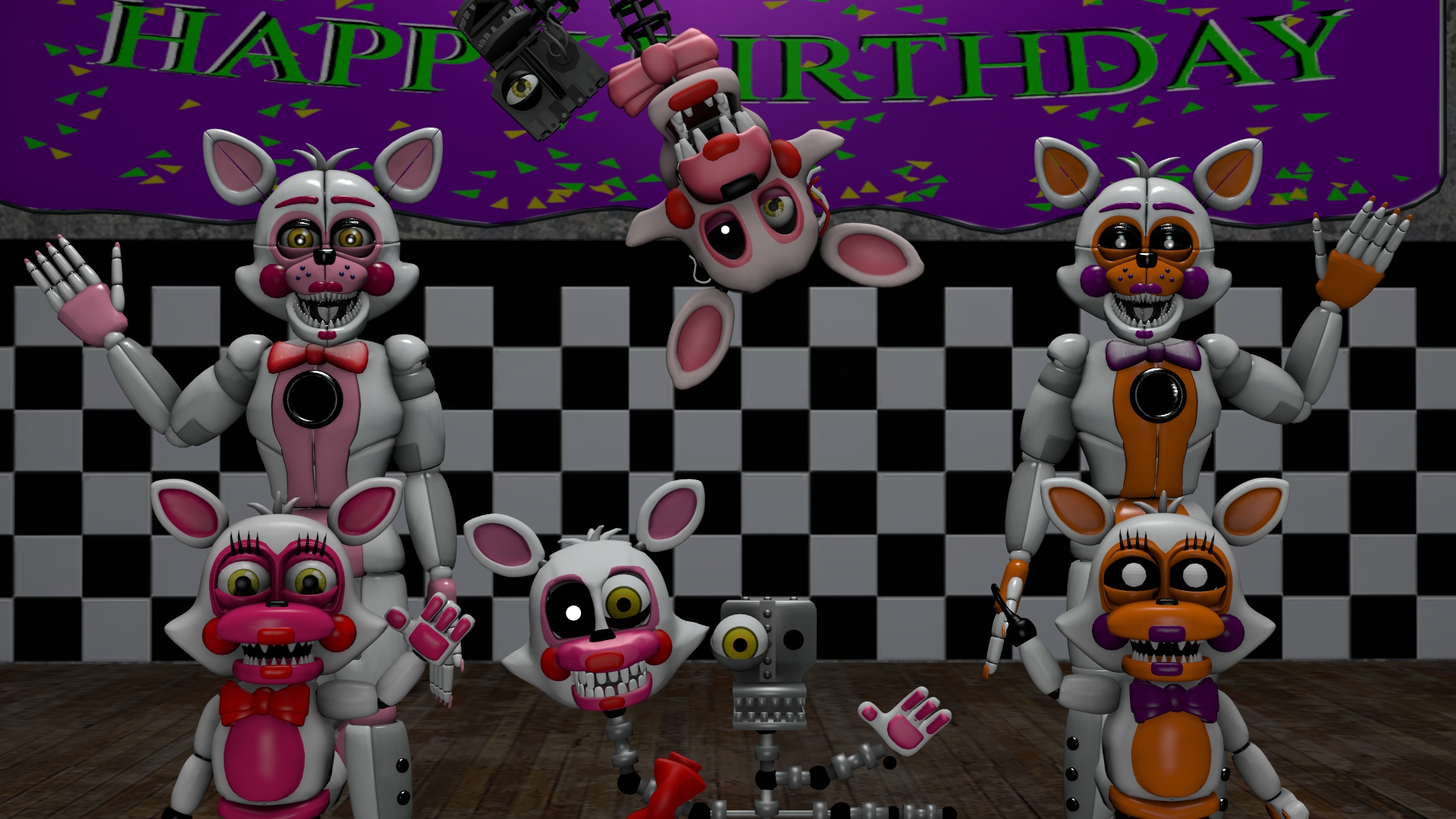 Funtimez and Lolbit!  Funtime foxy, Fnaf foxy, Fnaf wallpapers