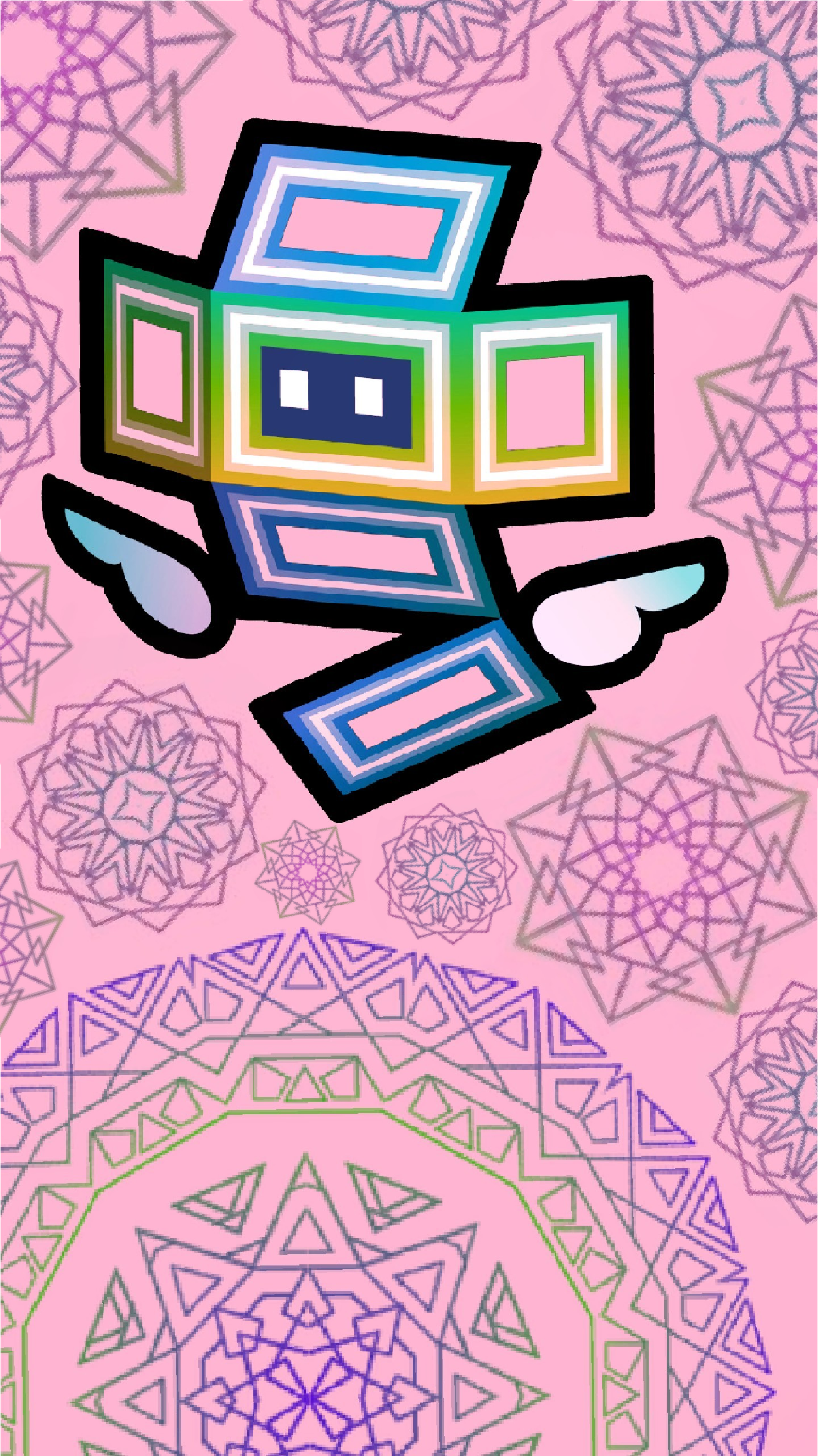 Made some Phone Wallpaper for Dimentio, Carrie and Cudge(Original Content) What do y'all think about them?: papermario