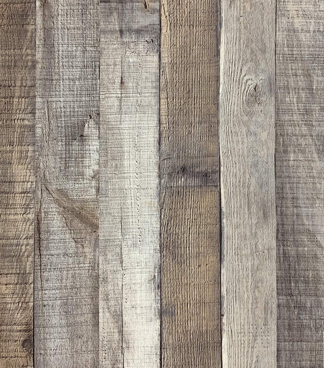 Distressed Wood Wallpaper Peel and Stick Wallpaper 17.71” x 118” Self Adhesive Wood Wallpaper Reclaimed Vintage Faux Plank Look Wood Film Shiplap Cabinet Vinyl Removable Decorative Home, Everything Else