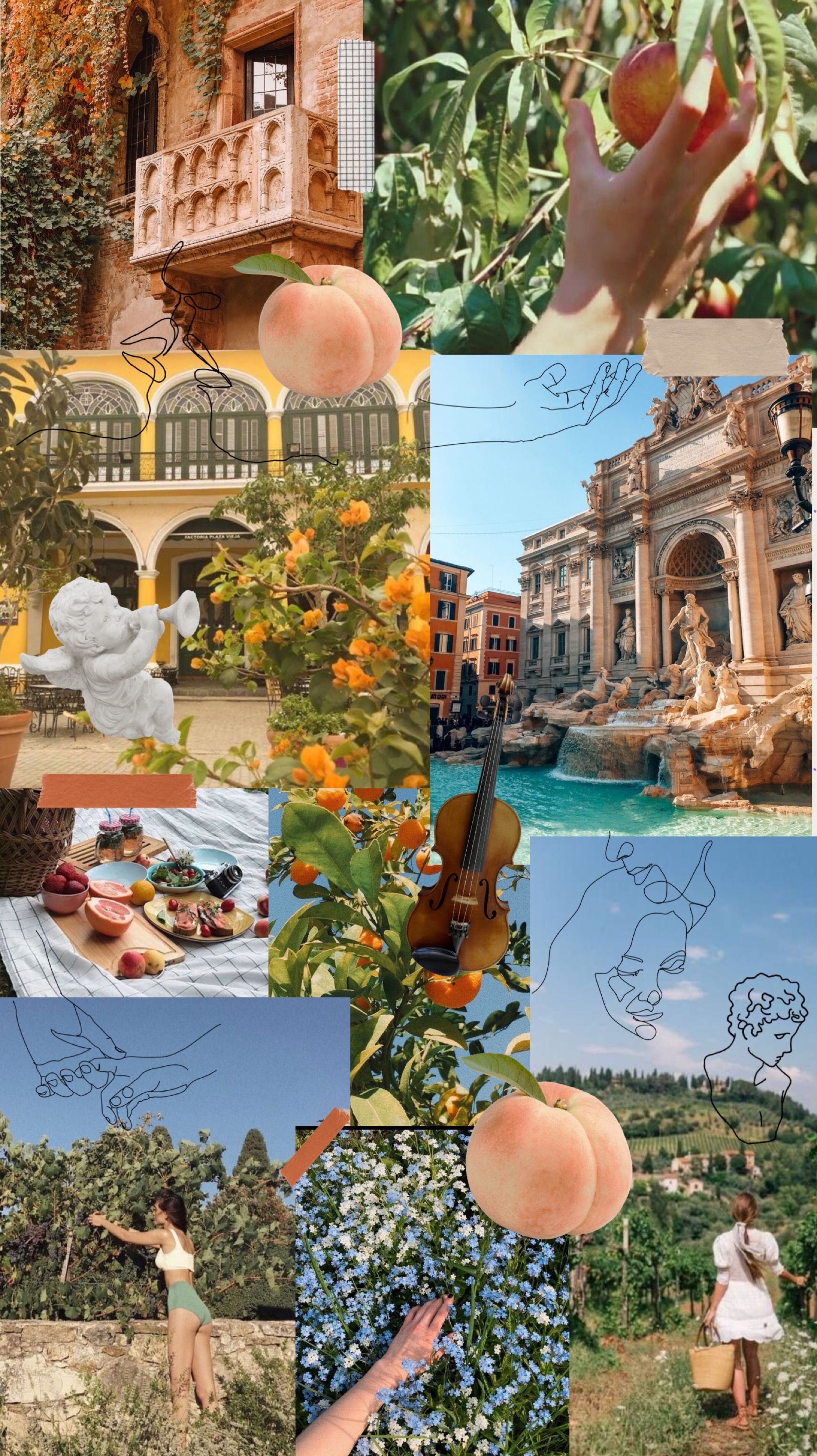 italy collage. Italy aesthetic, Aesthetic wallpaper, Vintage italy aesthetic