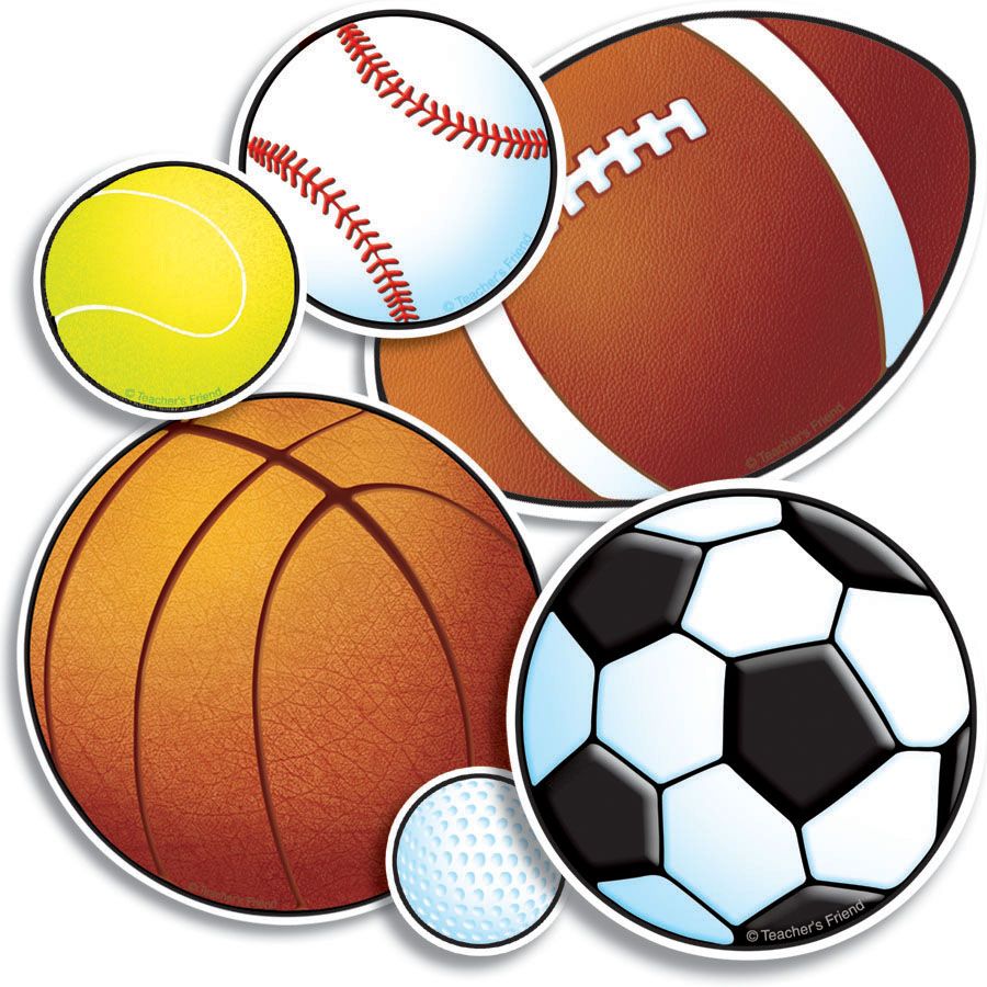 Sports Balls Clipart. Sports day decoration, Sports balls, Sports decorations