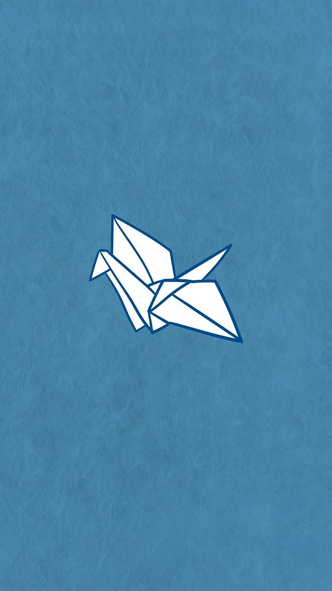 Origami paper crane mobile phone wallpaper vector. free image by rawpixel.com / Adj. Geometric wallpaper iphone, Paper crane mobile, Origami paper crane