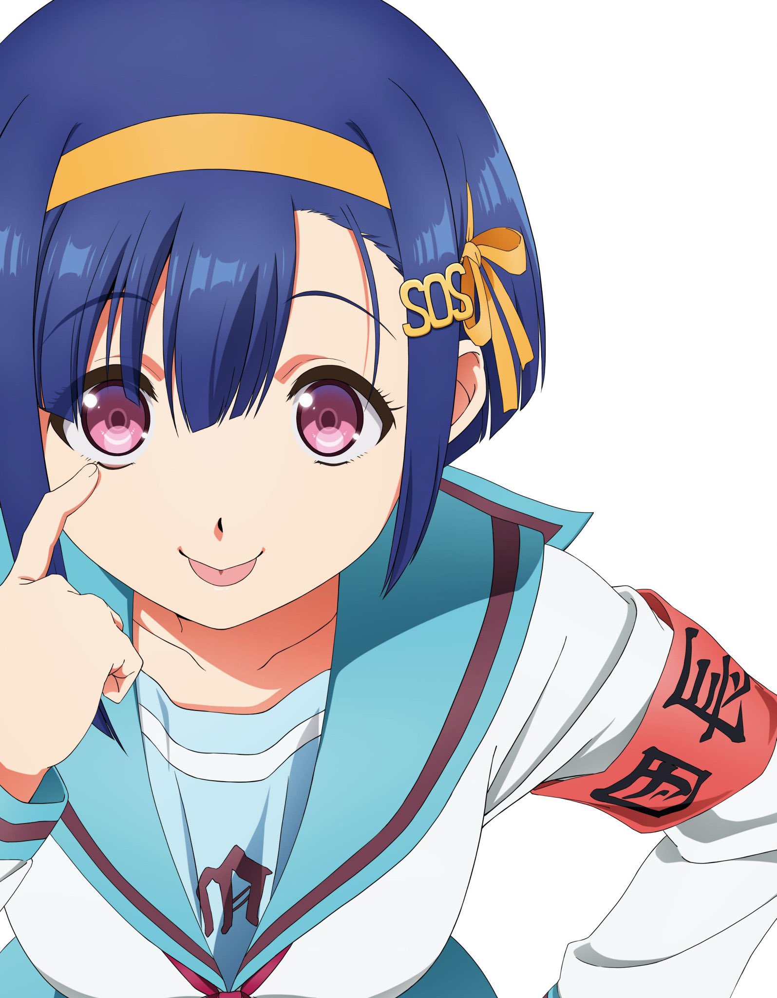 Aki Shino from Remake Our Life! as Haruhi Suzumiya.: Haruhi