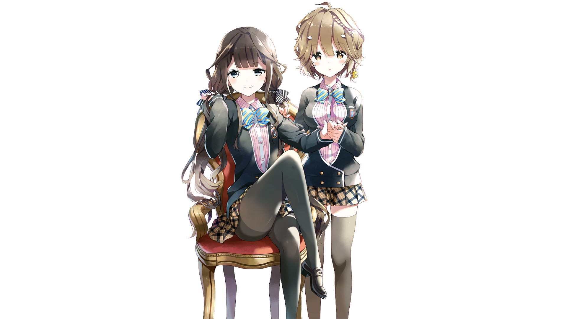 Desktop Wallpaper Aki Adagaki, Yoshino Koiwai, Masamune Kun No Revenge, Anime Girls, HD Image, Picture, Background, Oztqyq