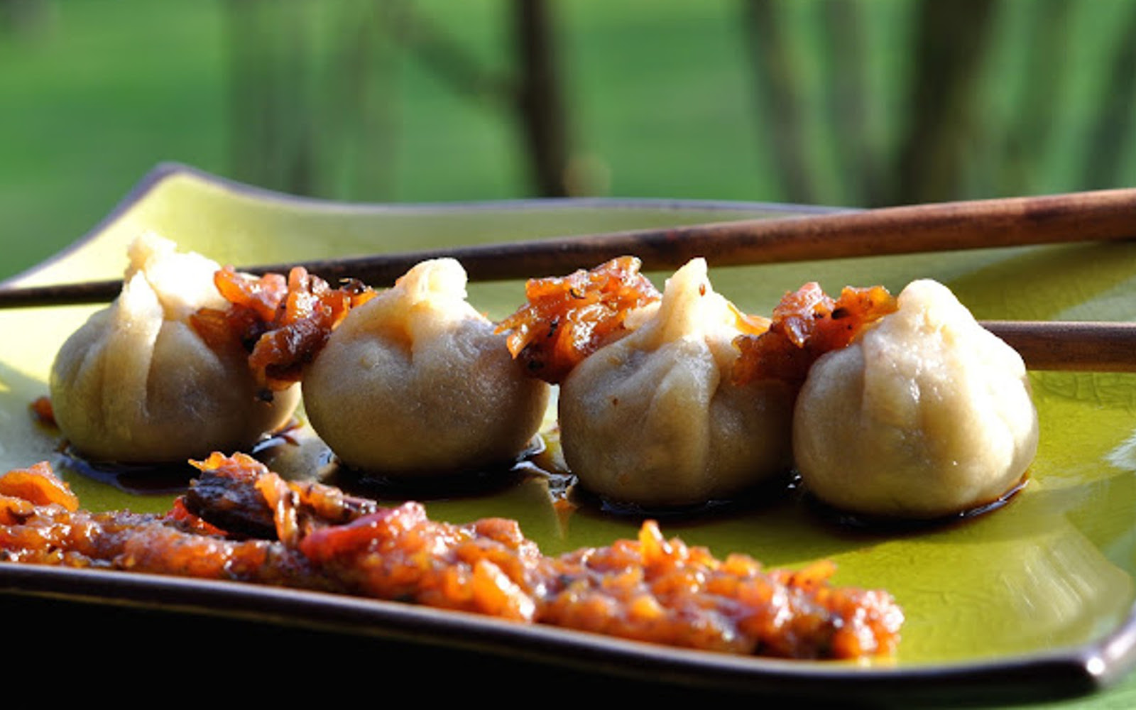 Momo: South Asian Dumplings With Apple Chutney [Vegan] Green Planet