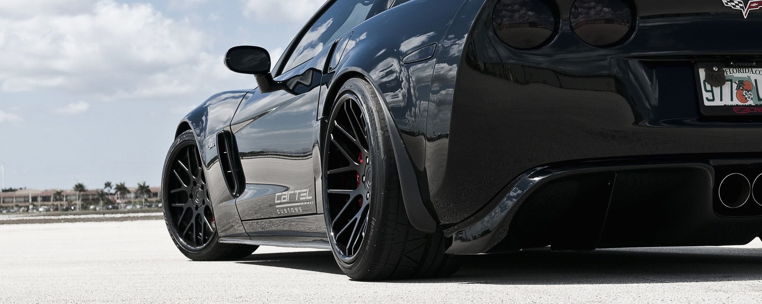 Black Super Car Chevrolet Corvette C6 Z06 Wallpaper Bros. Desktop Background