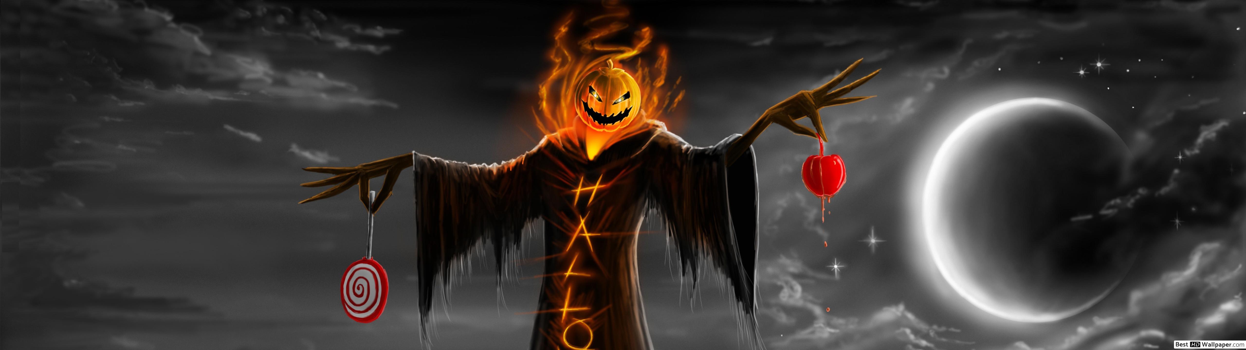 Halloween scarecrow HD wallpaper download
