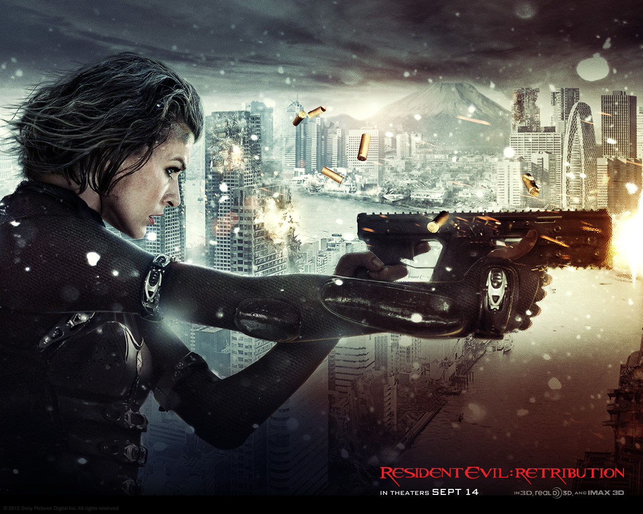 Everything about PowerPoint & Wallpaper: PowerPoint Background of Resident Evil: Retribution