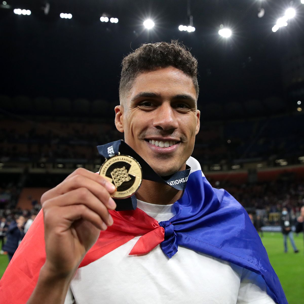 Raphael Varane reacts to France's Nations League win amid Man United injury scare Evening News