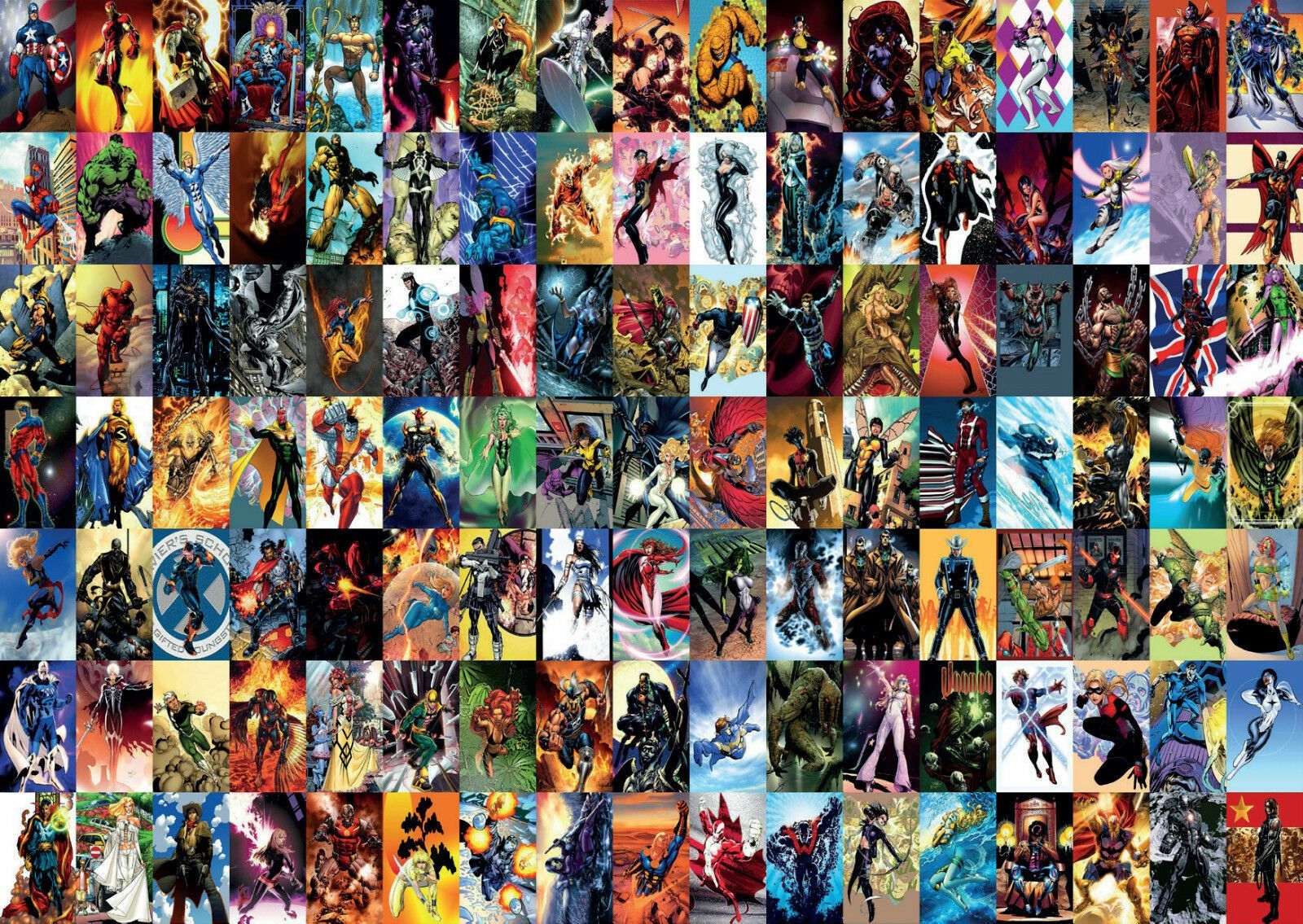 Superhero Collage Wallpaper