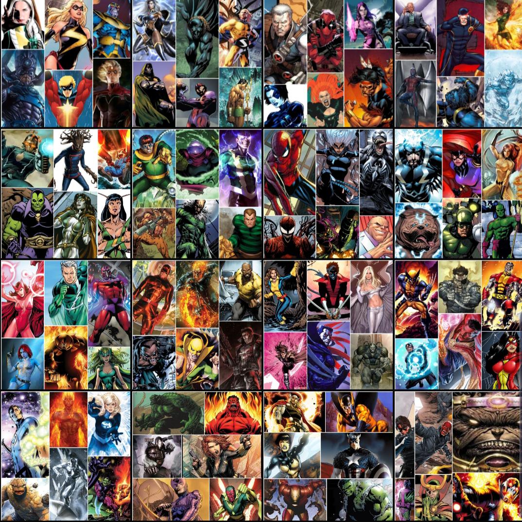Superhero Collage Wallpaper Free Superhero Collage Background