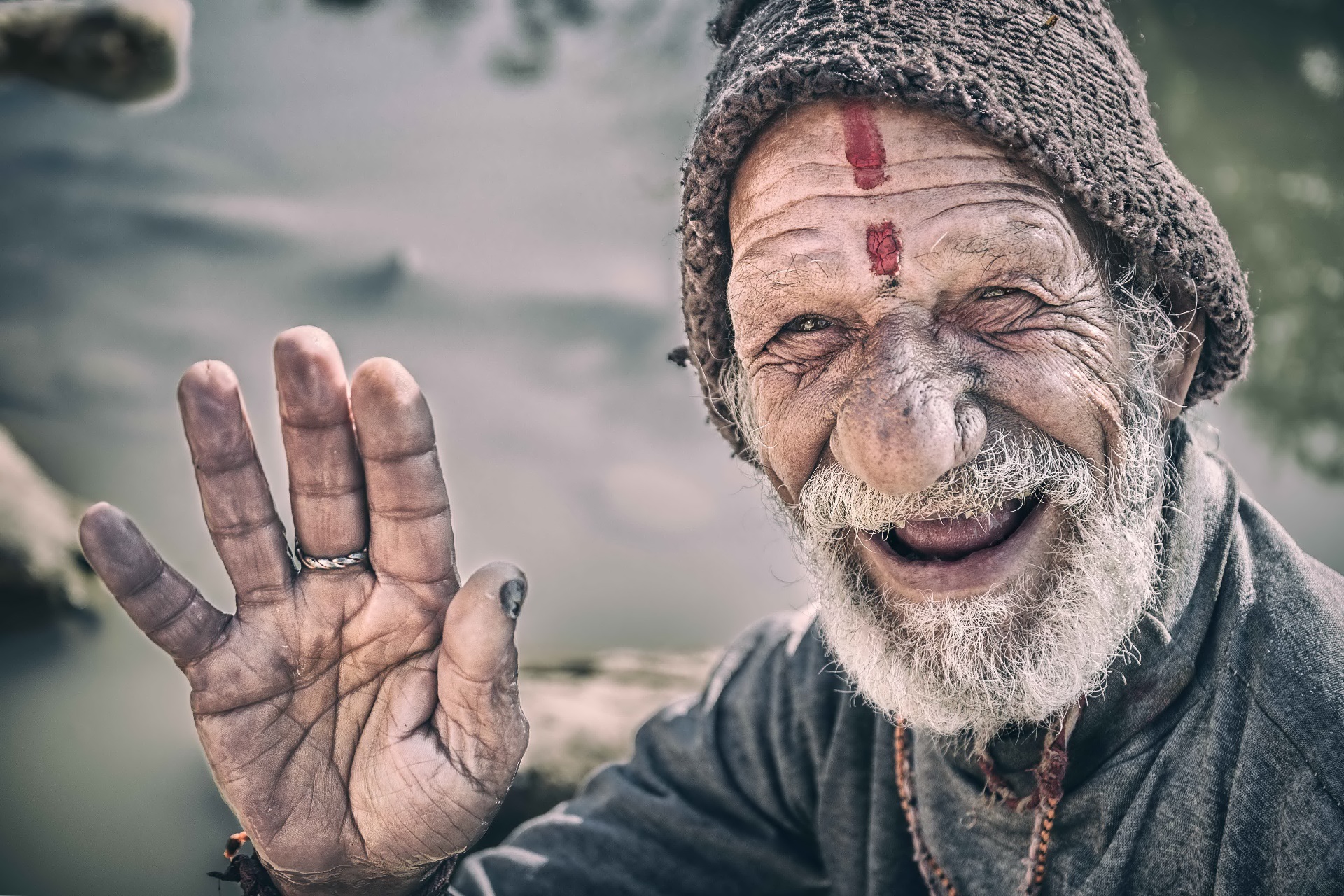 Old Happy Men People Nepal Wallpaper:1920x1280