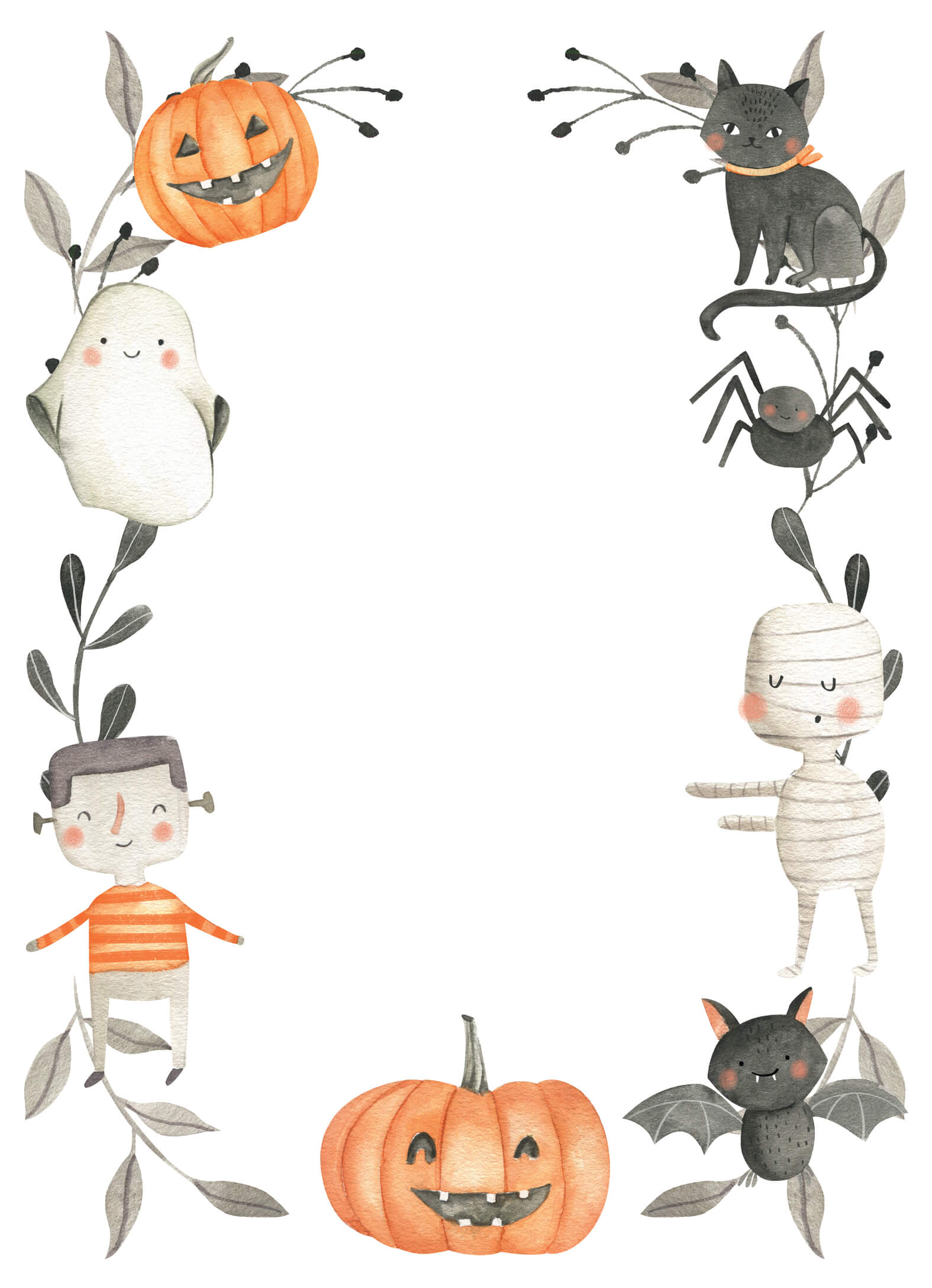 Cute Halloween Printable Invitation