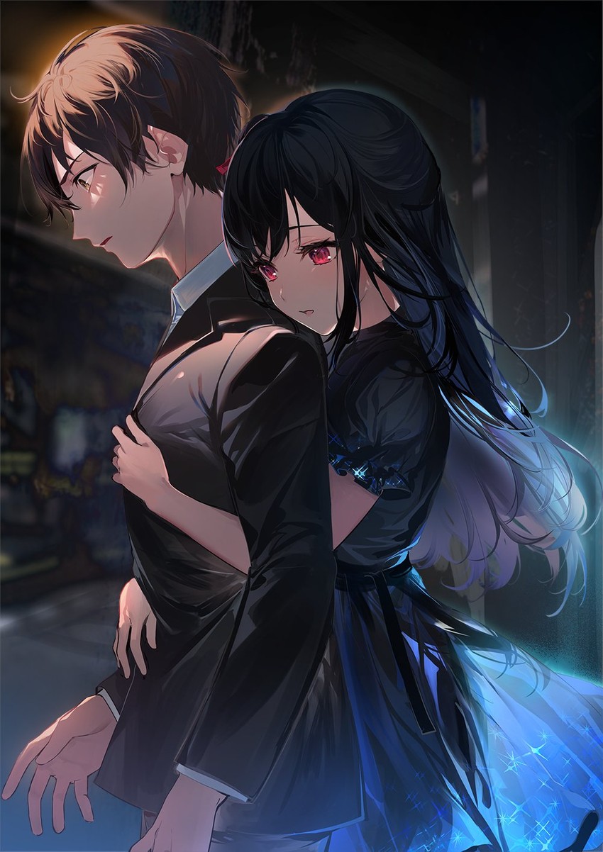 natsunagi nagisa and kimitsuka kimihiko (tantei wa mou shindeiru) drawn by umibouzu_(niito)