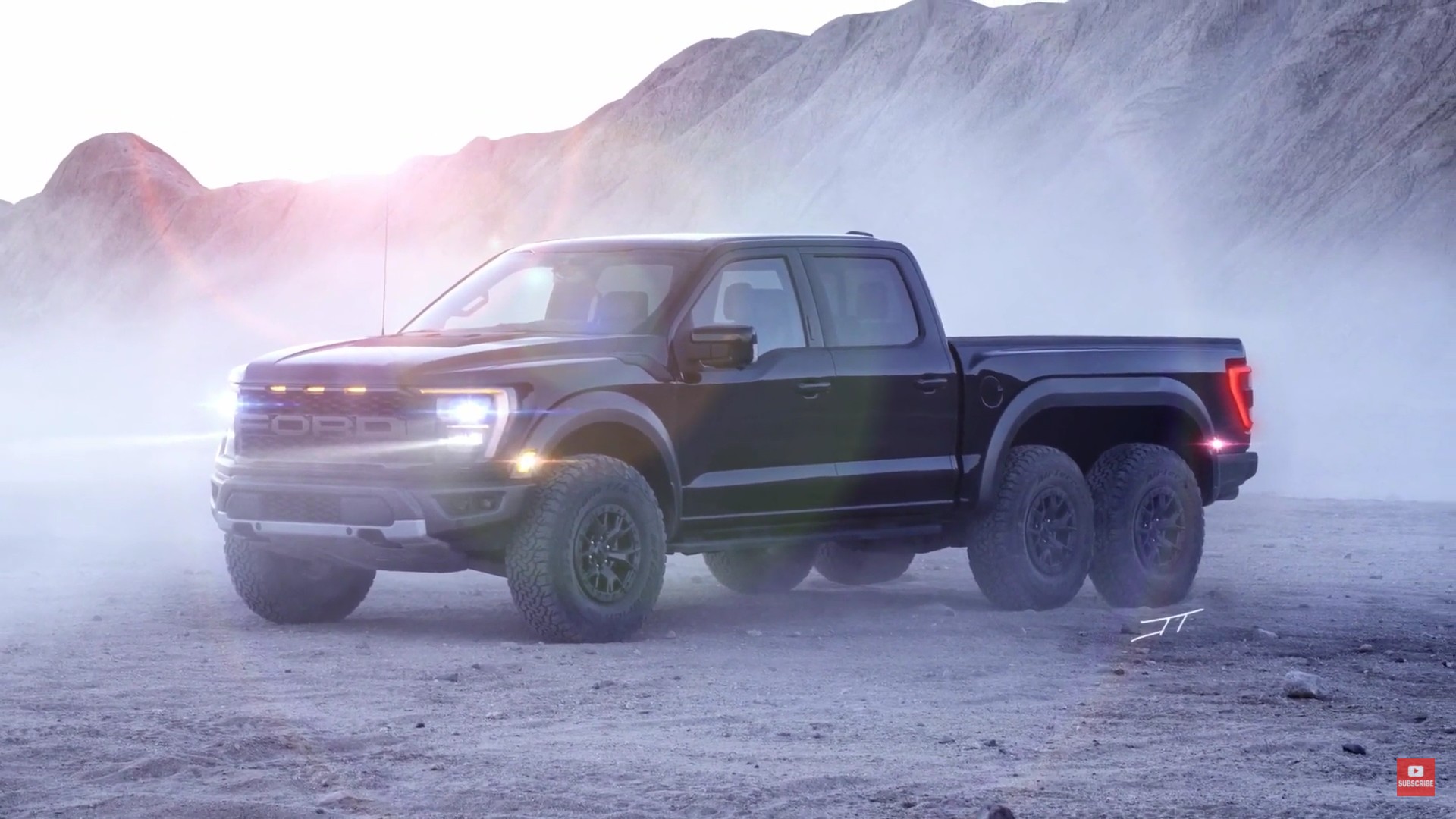 Ford F 150 Raptor Gets Turned Into 6x6 Behemoth Via Unofficial Rendering