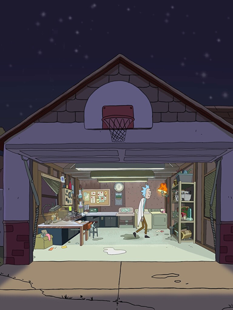 Rick And Morty Garage Wallpapers Wallpaper Cave 9569