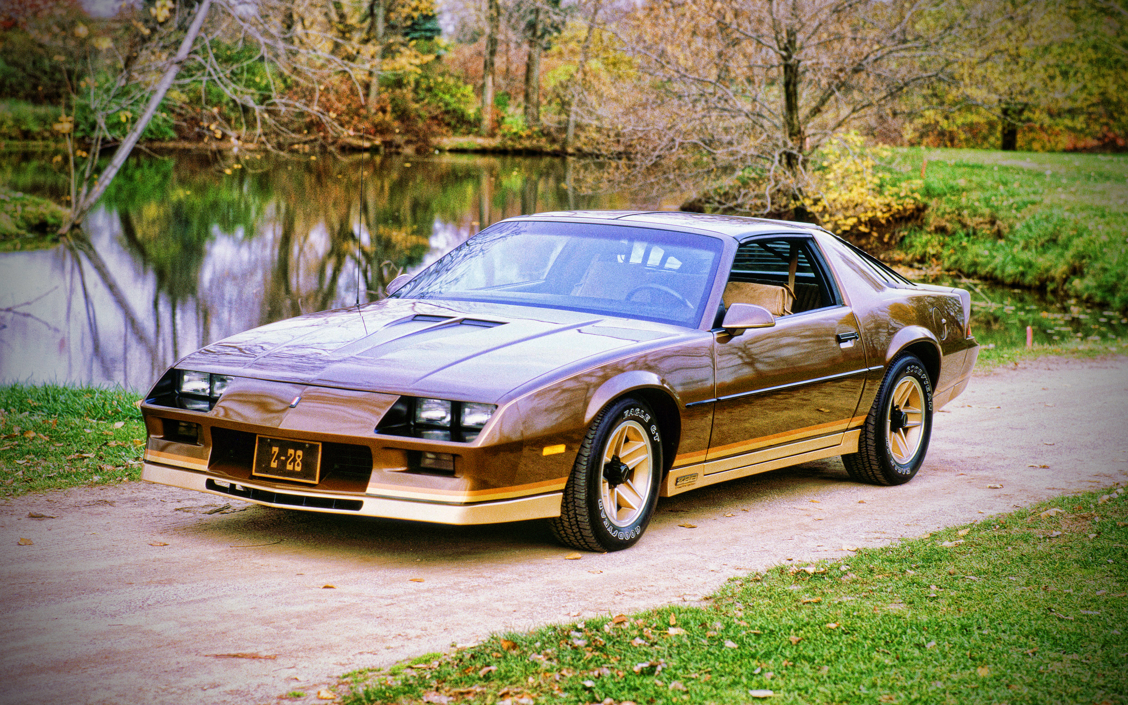 Download Wallpaper Chevrolet Camaro Z28 T Top, HDR, 1984 Cars, Supercars, Retro Cars, Yellow Camaro, Muscle Cars, 1984 Chevrolet Camaro, American Cars, Chevrolet For Desktop With Resolution 3840x2400. High Quality HD Picture Wallpaper