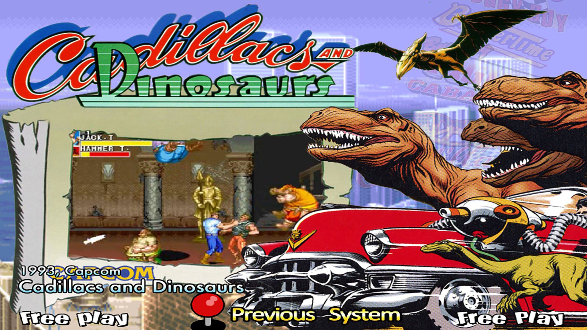 Cadillacs And Dinosaurs HD Wallpaper