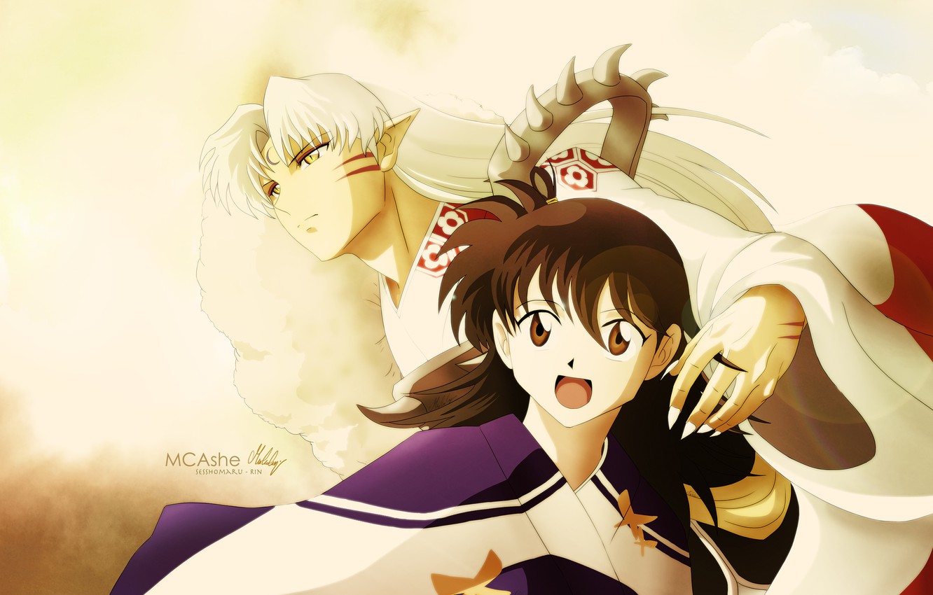 Wallpaper art, Rin, inuyasha, Inuyasha, Seshoumaru image for desktop, section сёнэн