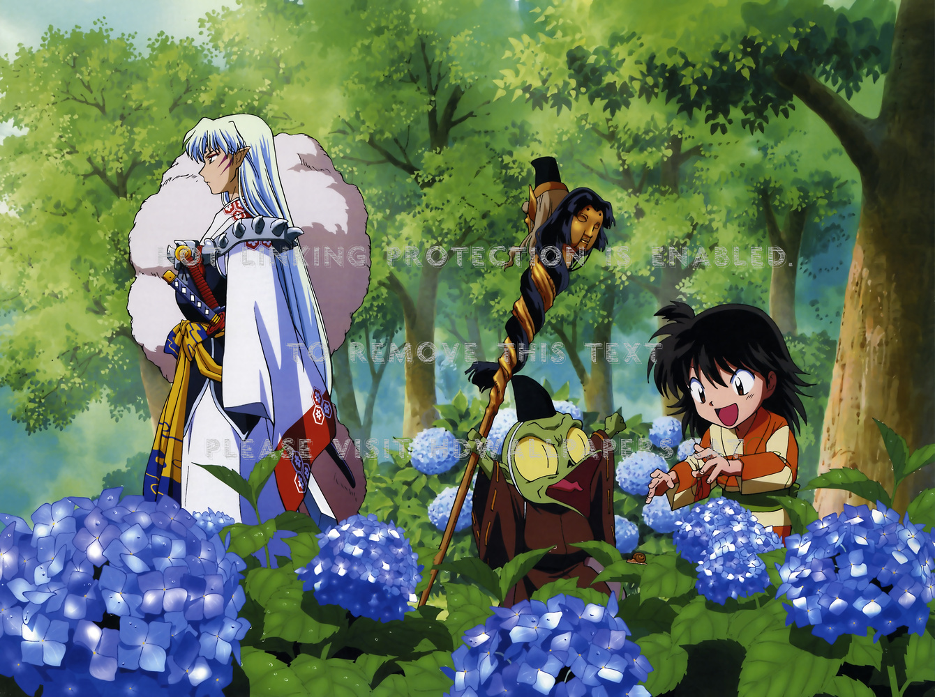 the traveling trio sesshoumaru rin jaken