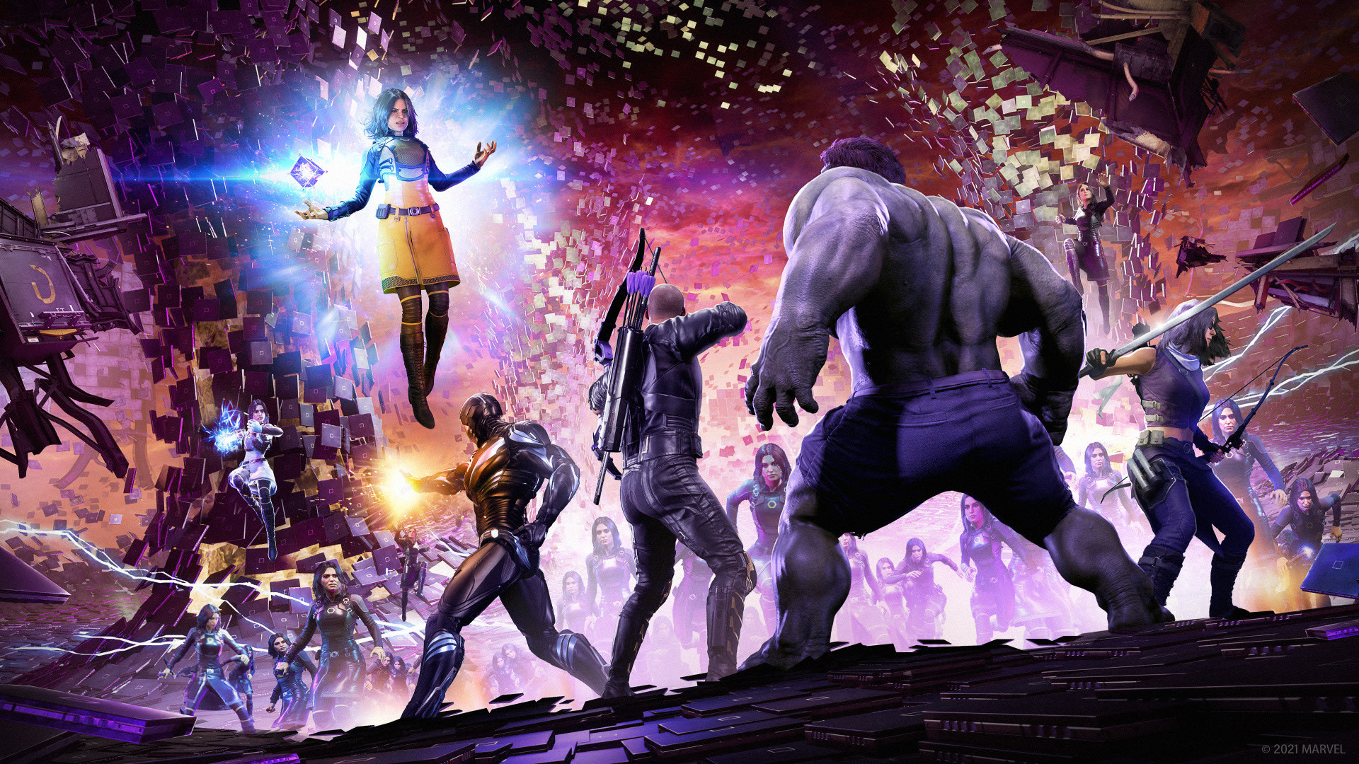 Clint Barton Hawkeye Hulk Kate Bishop Marvel Comics HD Marvel's Avengers Wallpaper