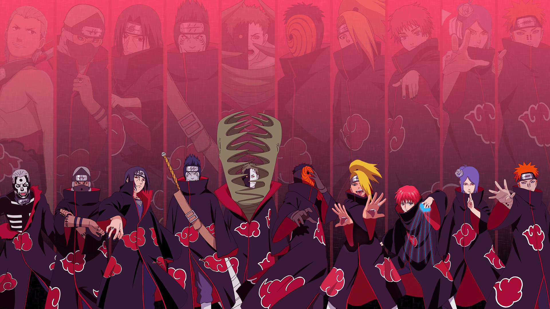 Akatsuki Wallpaper for mobile phone, tablet, desktop computer and other devices HD and 4K wallpaper. Akatsuki, Naruto wallpaper, Wallpaper naruto shippuden