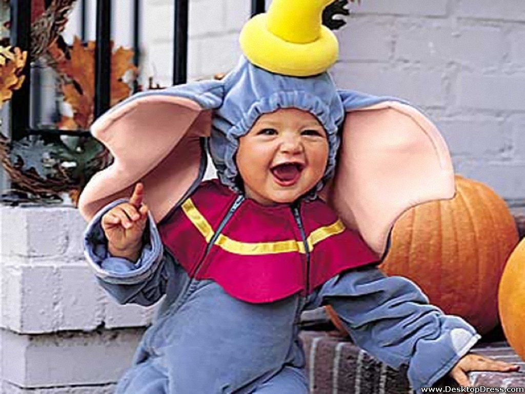 Desktop Wallpaper Babies Background Laughing Halloween Baby. Dumbo costume, Baby halloween costumes, Baby halloween
