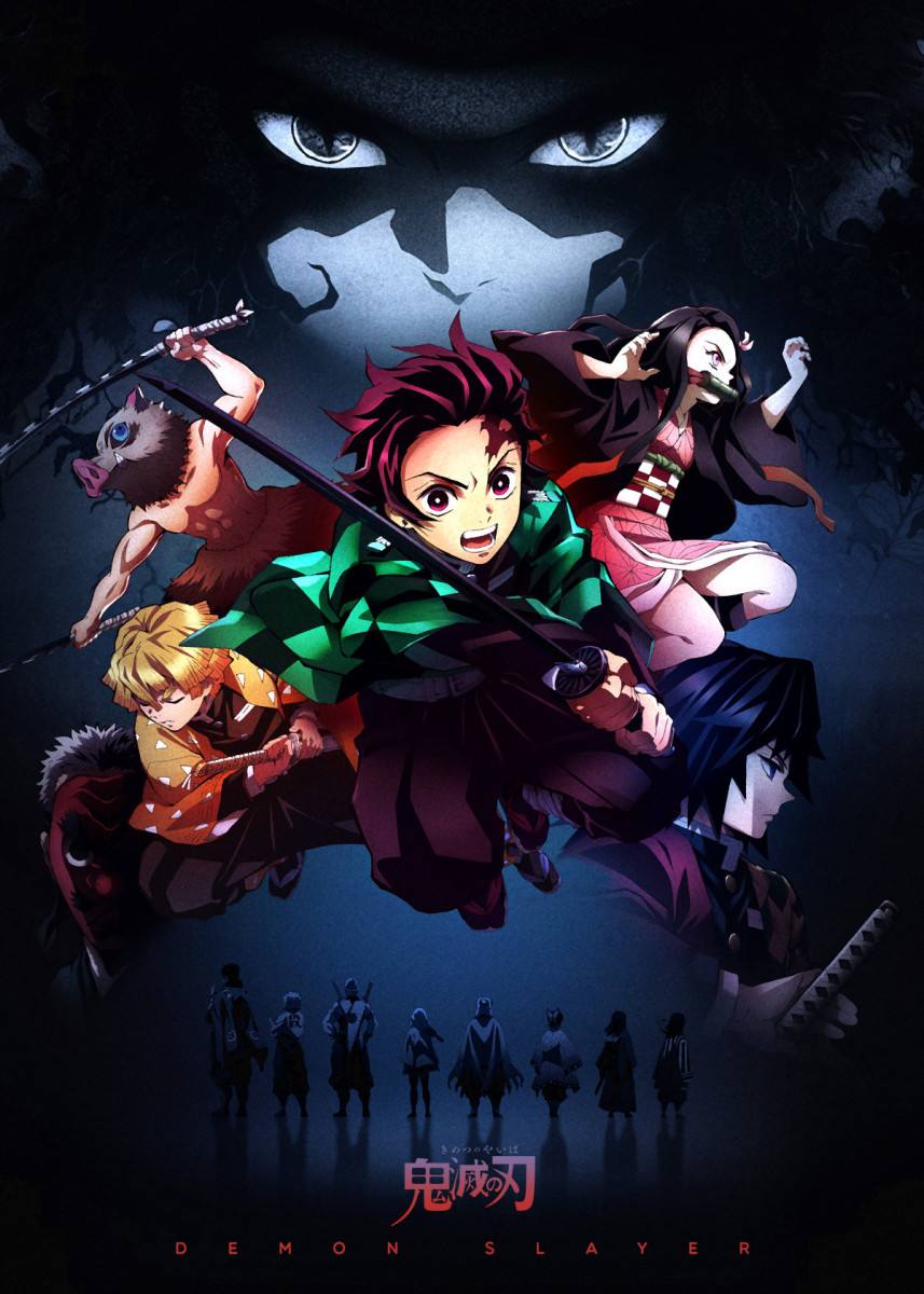 Anime Demon Slayer Poster' Poster by Team Awesome. Displate. Anime, Anime wall art, Anime wallpaper