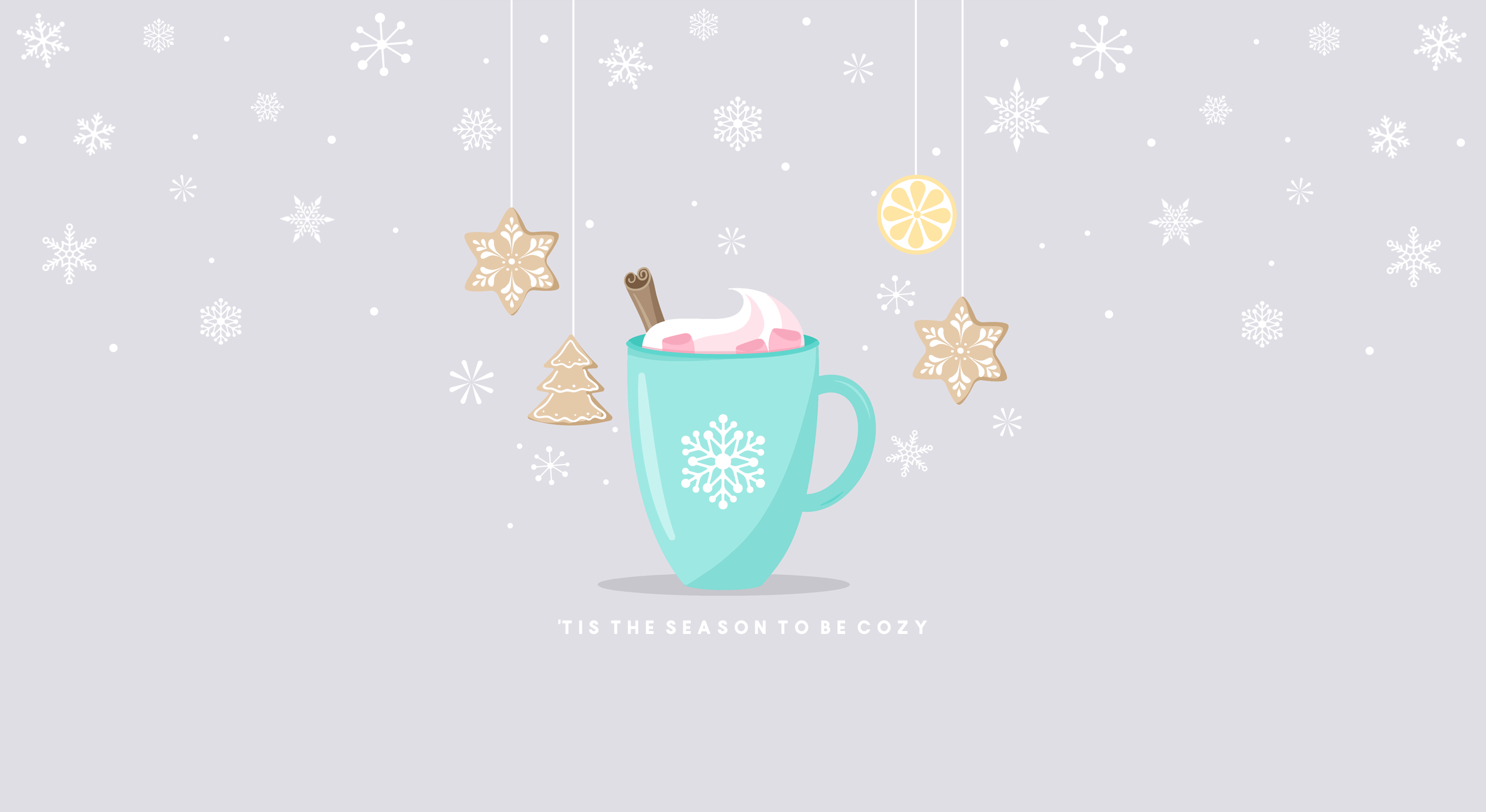 Wallpaper: 'Tis The Season To Be Cozy. Christmas desktop wallpaper, Winter wallpaper, Winter wallpaper desktop