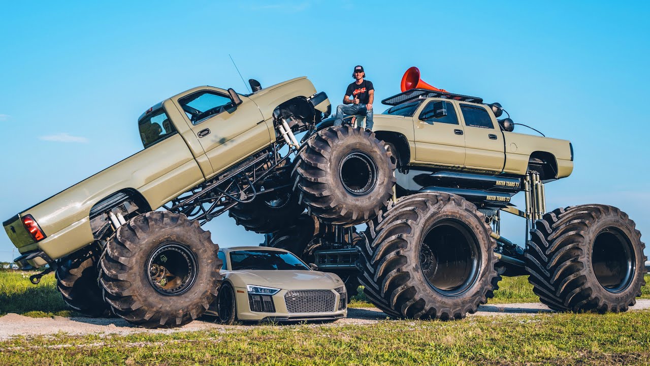 WhistlinDiesel's Two MonsterMax Silverados Are Weapons Of Mass Destruction