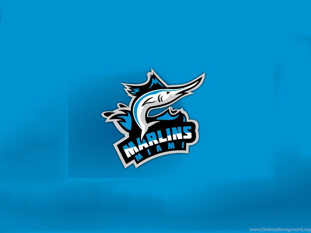 Miami Marlins Shark Logo Wallpaper Desktop Background