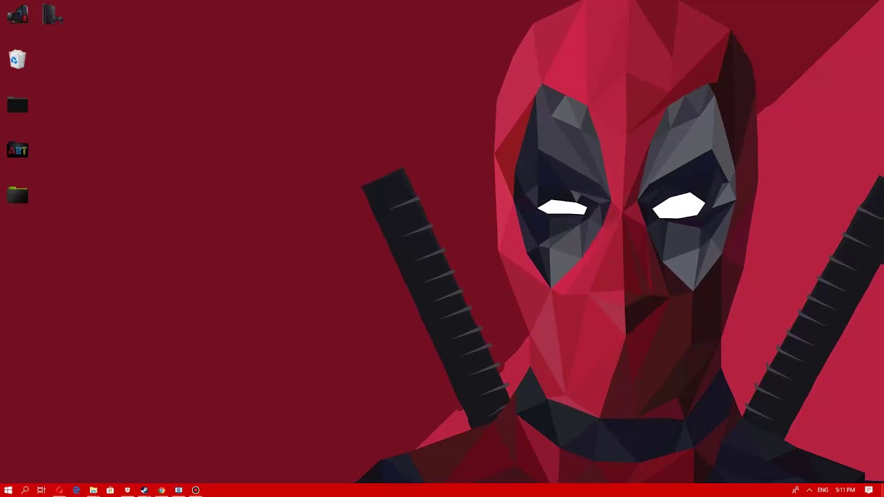 wallpaper engine Deadpool Low Polygon live wallpaper free