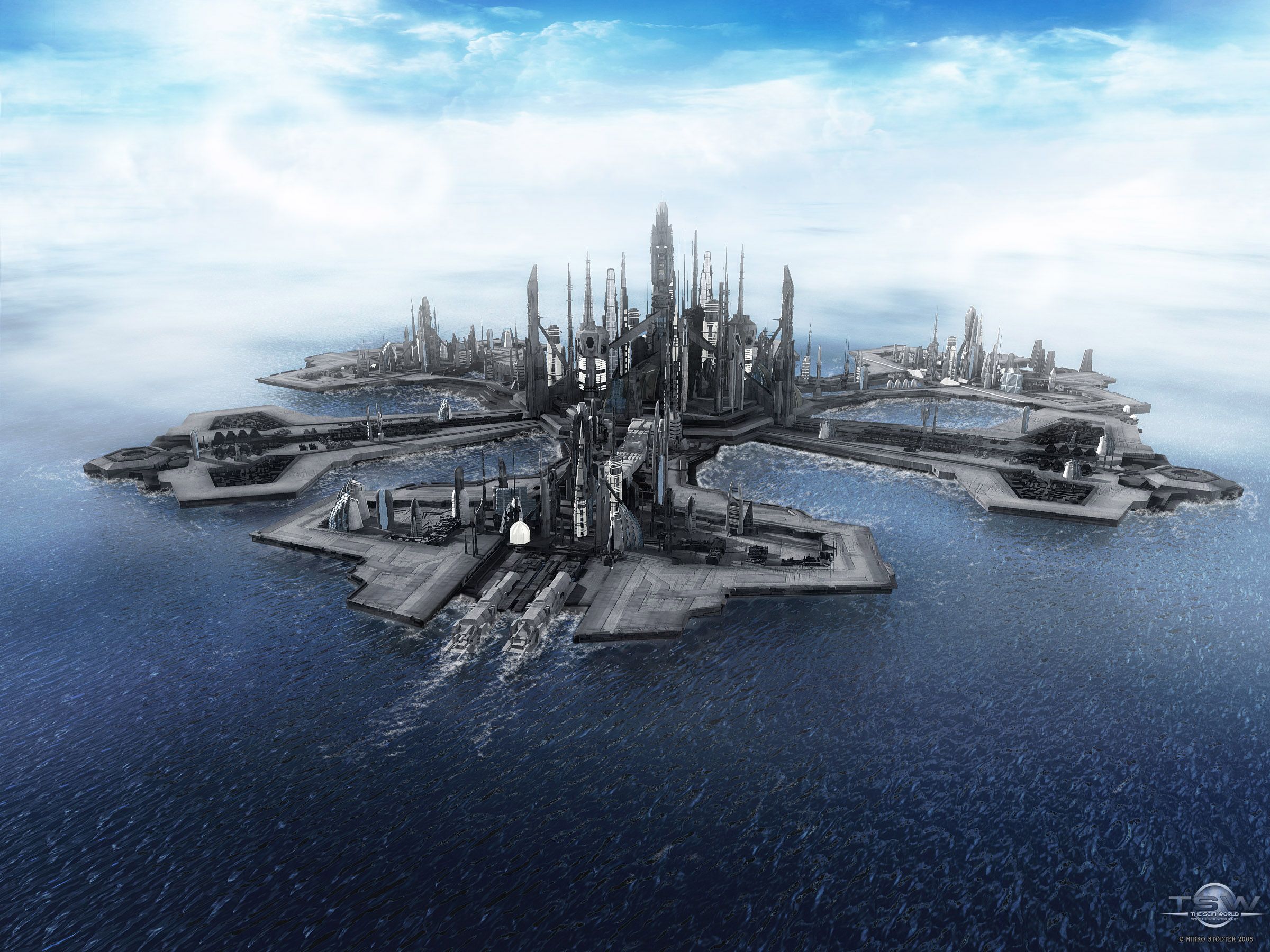 Stargate Wallpaper, Background. Floating city, Stargate atlantis, Stargate