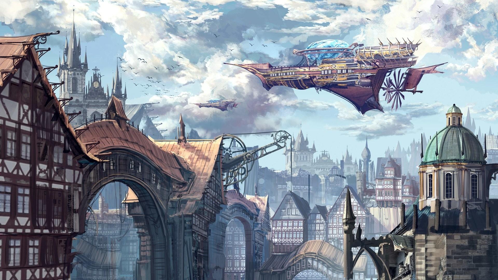 Steampunk City Wallpapers - Wallpaper Cave