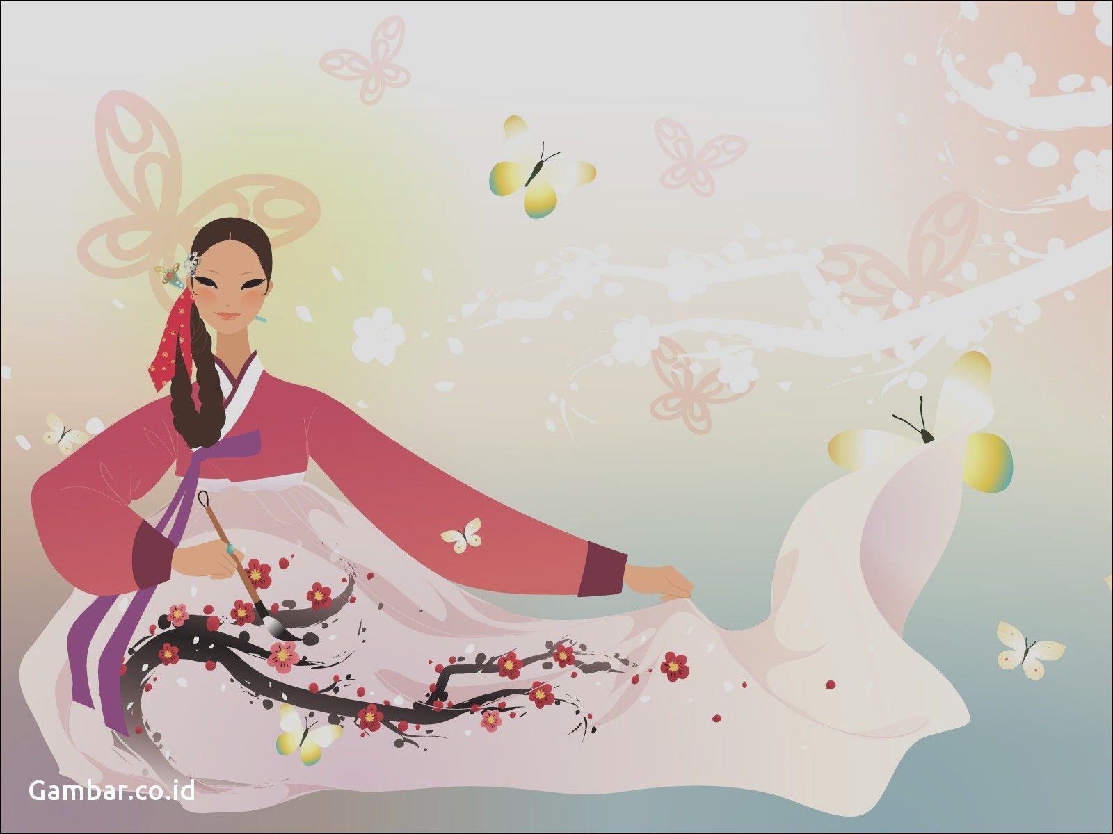 Cute Korean Art Wallpaper