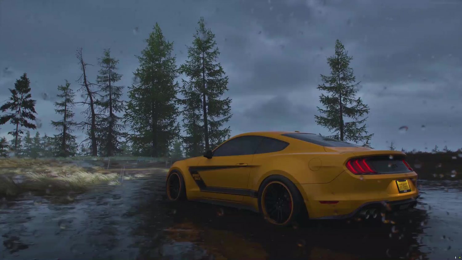 Ford Mustang Boss 302 Yellow Live Wallpaper