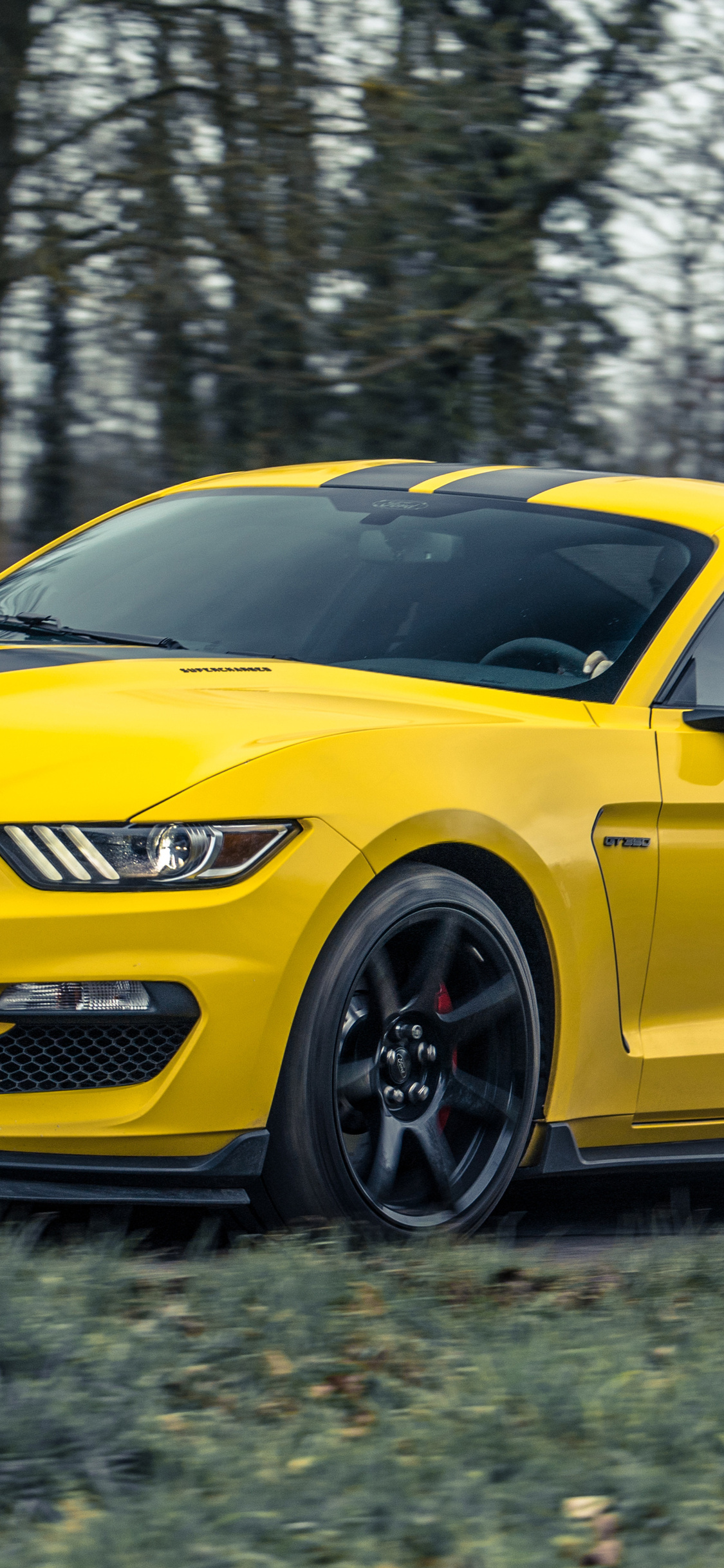 Yellow Mustang 5k iPhone XS, iPhone iPhone X HD 4k Wallpaper, Image, Background, Photo and Picture
