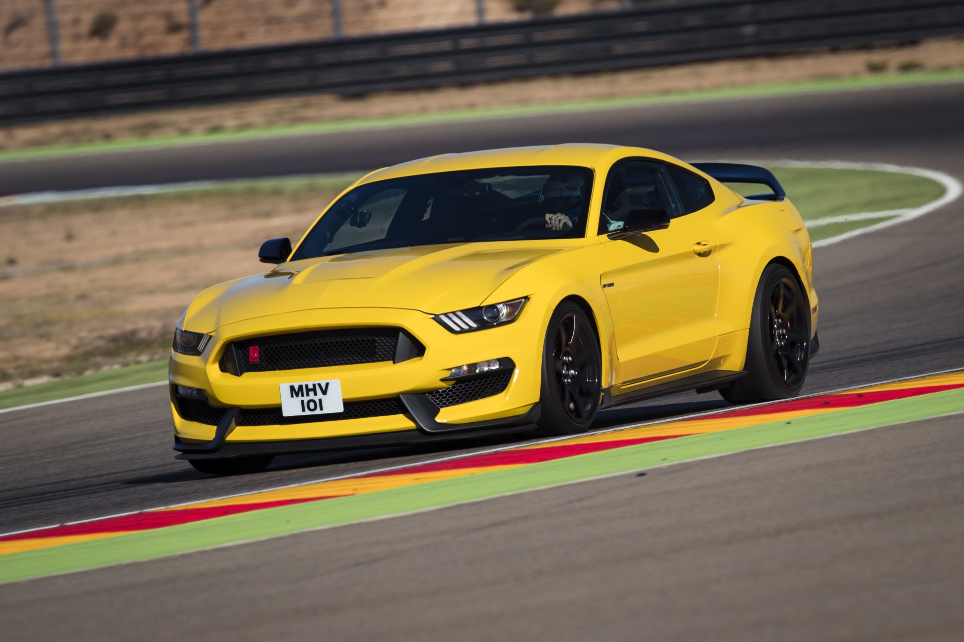 Yellow Ford shelby Mustang GT350 4k Ultra HD Wallpaper