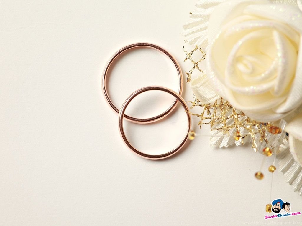 Muslim Wedding Rings Desktop Background