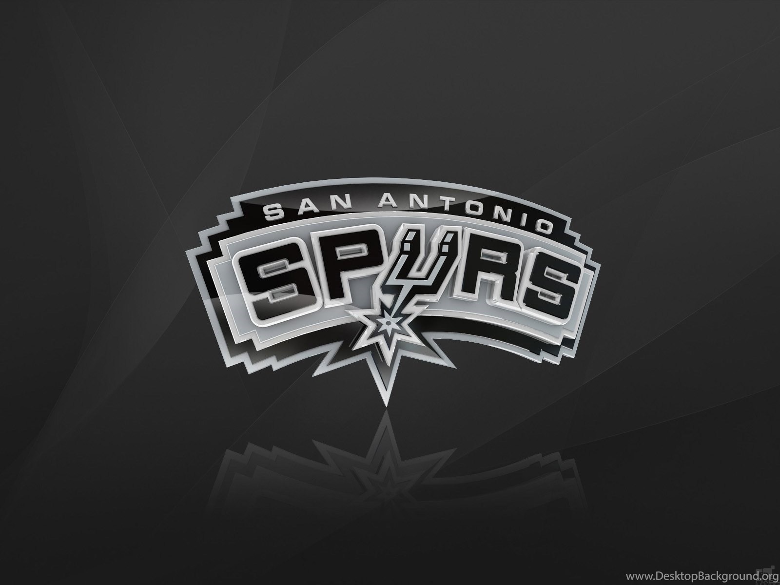 San Antonio Spurs 3D Logo Wallpaper Desktop Background