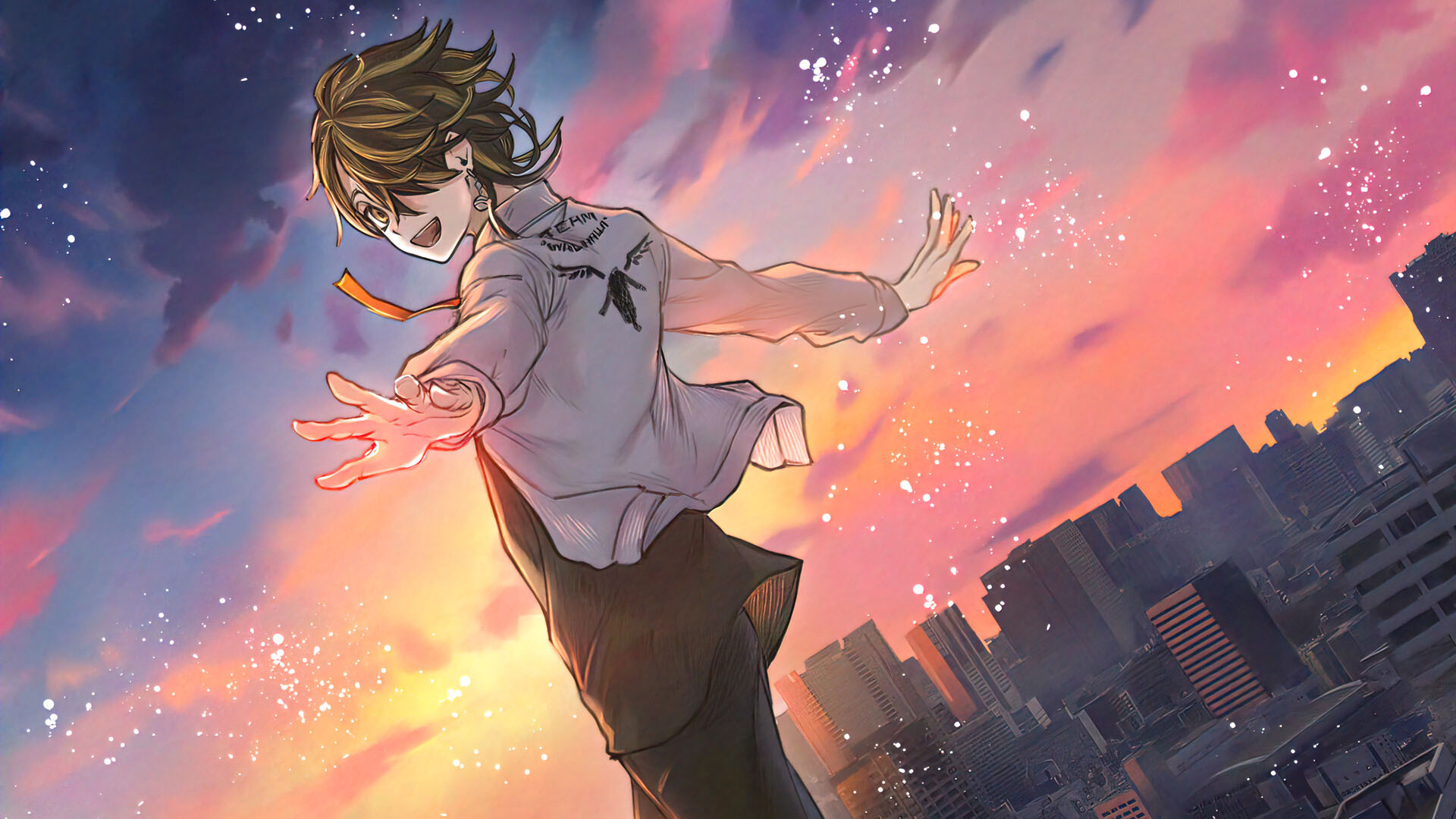 Kazutora Hanemiya Tokyo Revengers In Silhouette Background HD Anime Boy Wallpaper