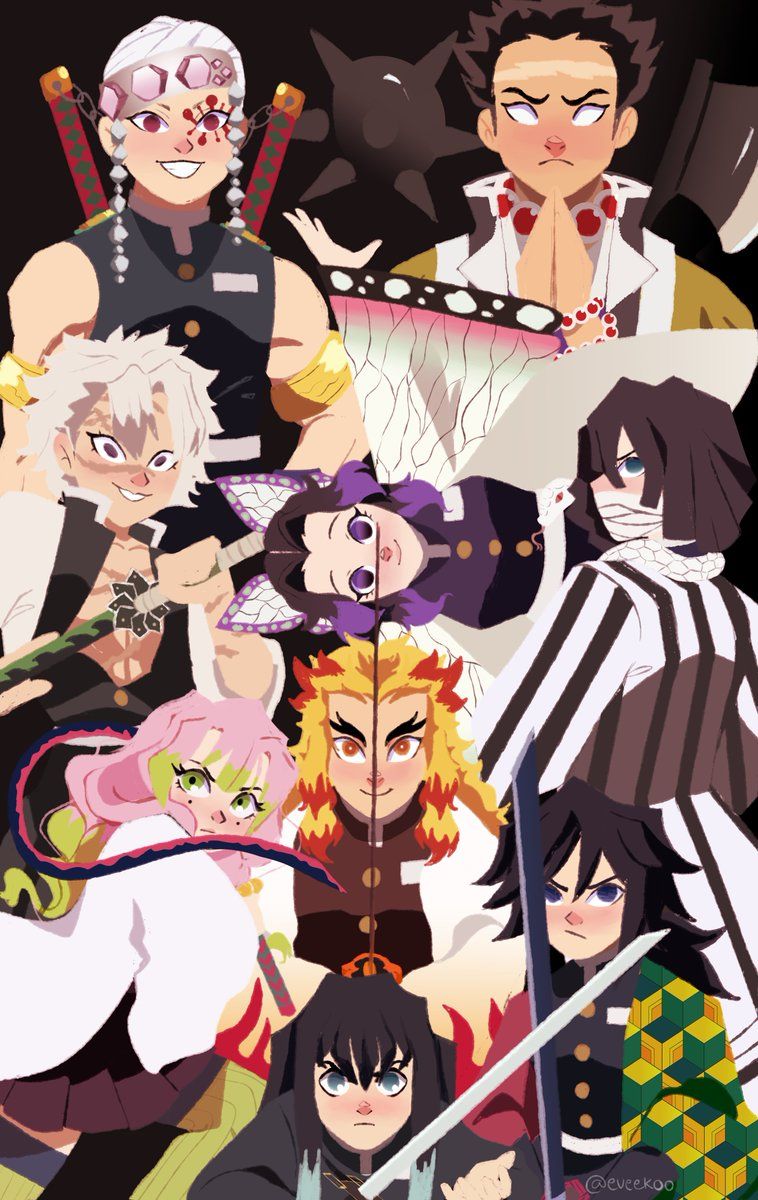 The Pillars! #鬼滅の #kimetsunoyaiba #DemonSlayer #knypic.twitter.com Qnjbkcex65. Anime Demon, Dragon Slayer, Slayer