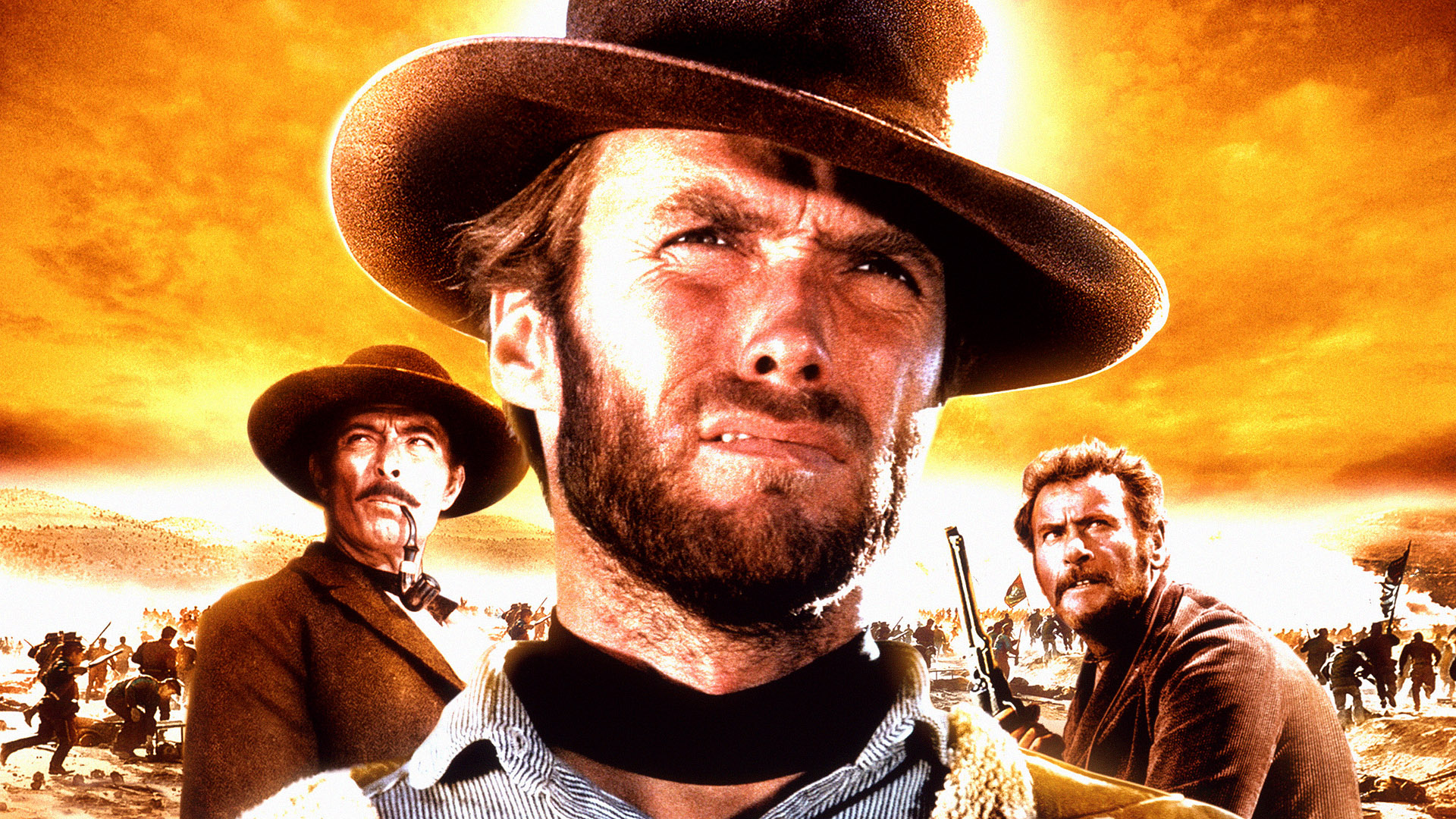 Clint Eastwood Eli Wallach Lee Van Cleef Wallpaper:1920x1080