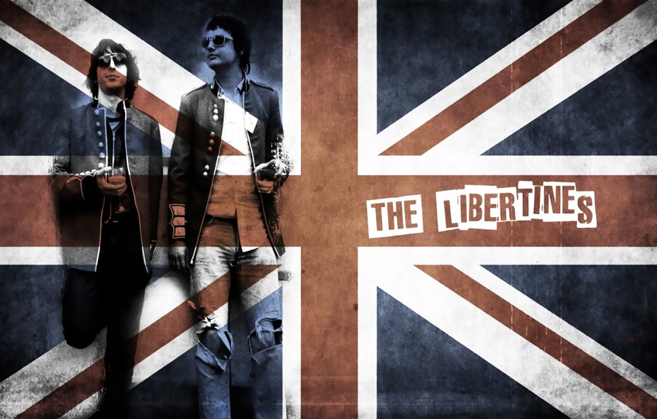 Wallpaper music, rock, band, flag, english rock band, the libertines image for desktop, section музыка