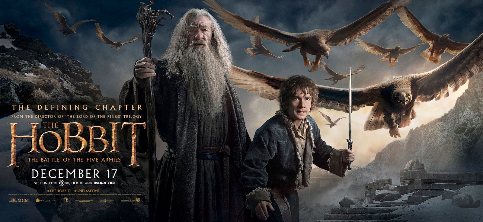 The Hobbit 3: The Battle of the Five Armies 2014 Movie & Smaug Desktop & iPhone Wallpaper HD