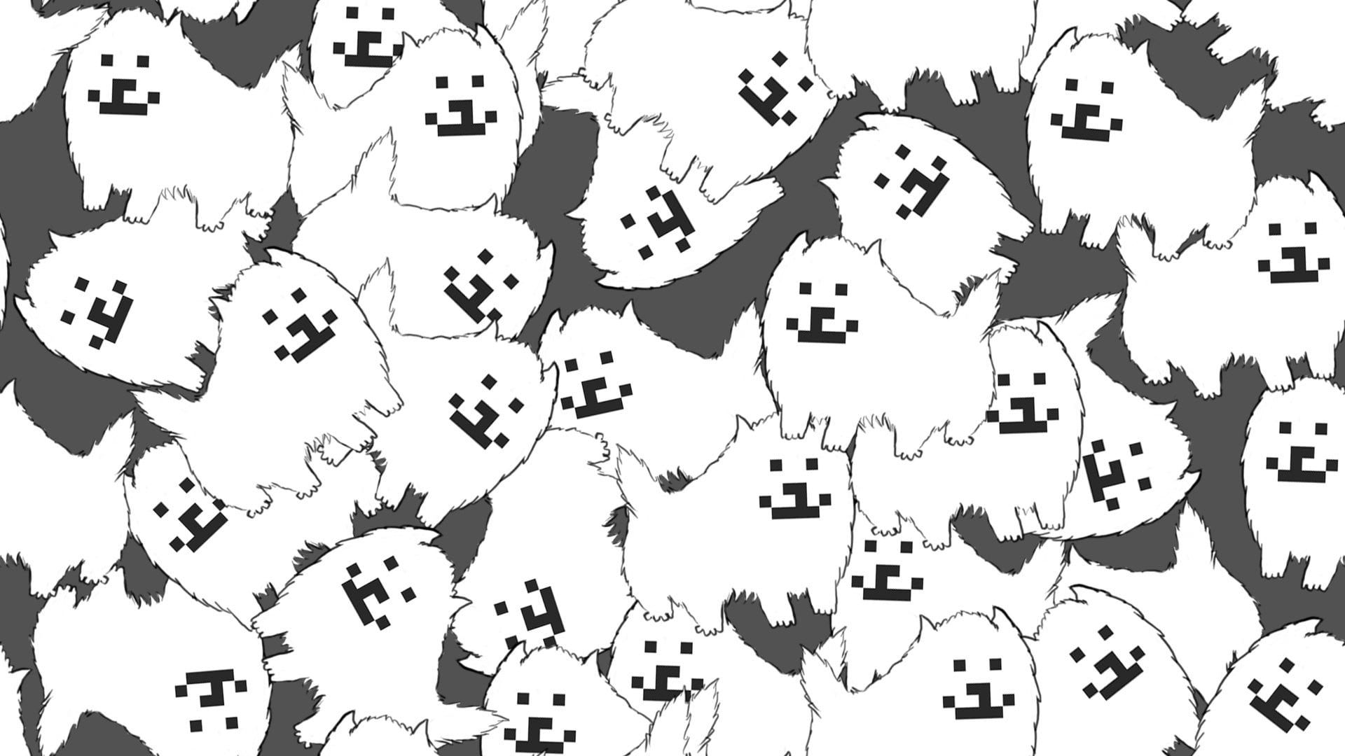 dog print wallpaper, white dog print wallpaper #Undertale P #wallpaper #hdwallpaper #desktop. Undertale, Undertale dog, Character wallpaper