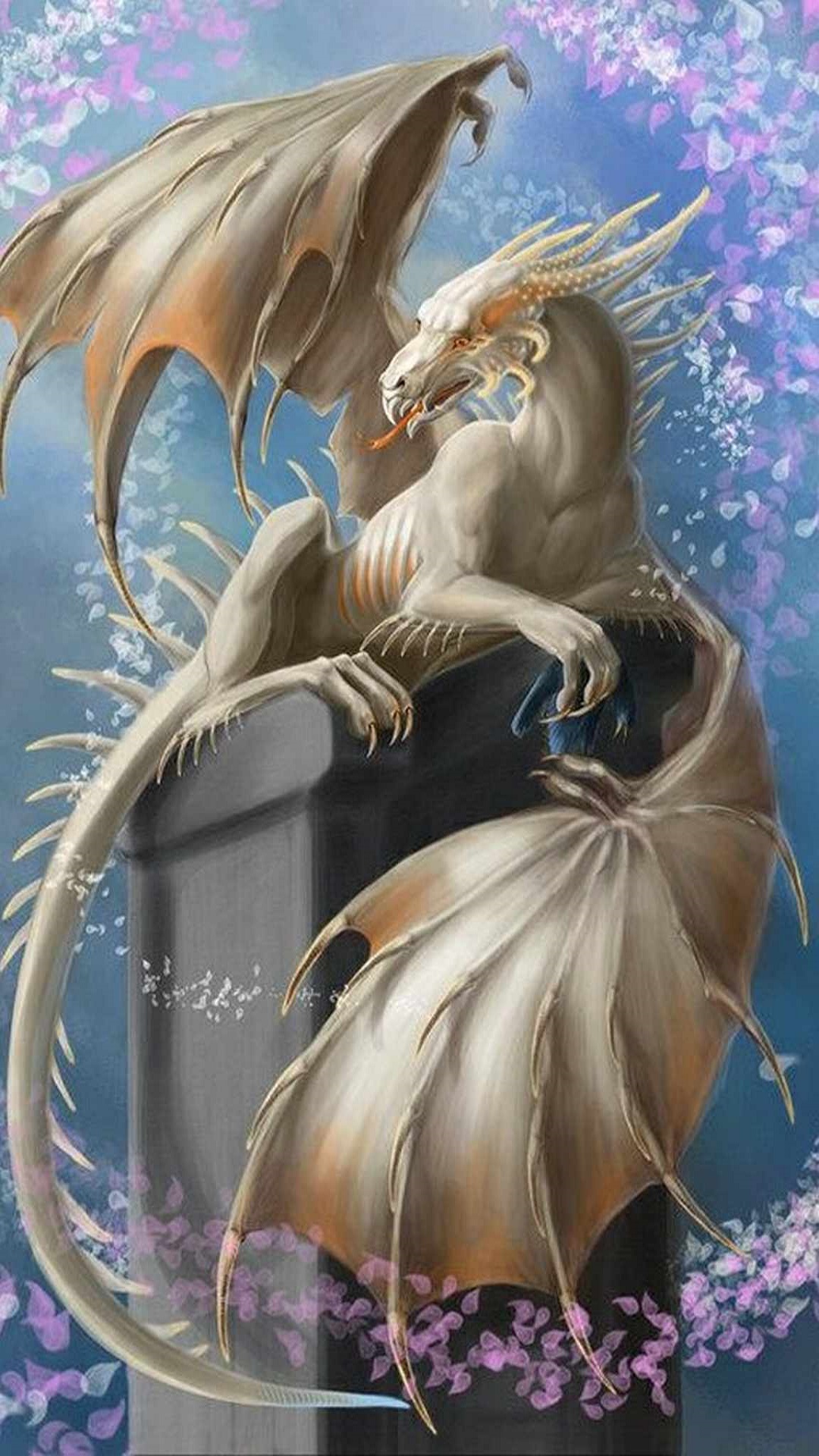 Dragon Wallpaper S11 73 Fantasy White Dragons