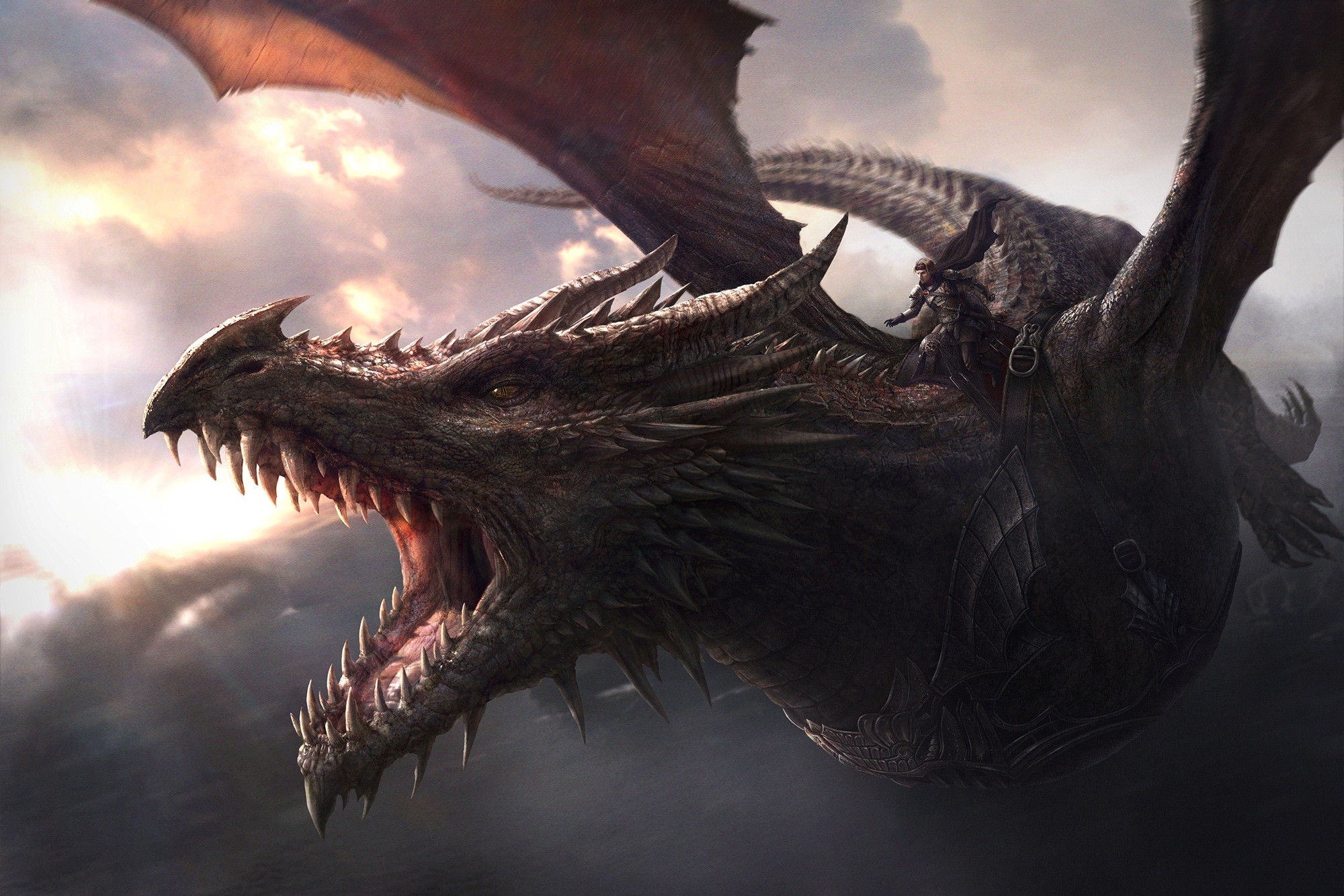 Balerion HD wallpaper, Background