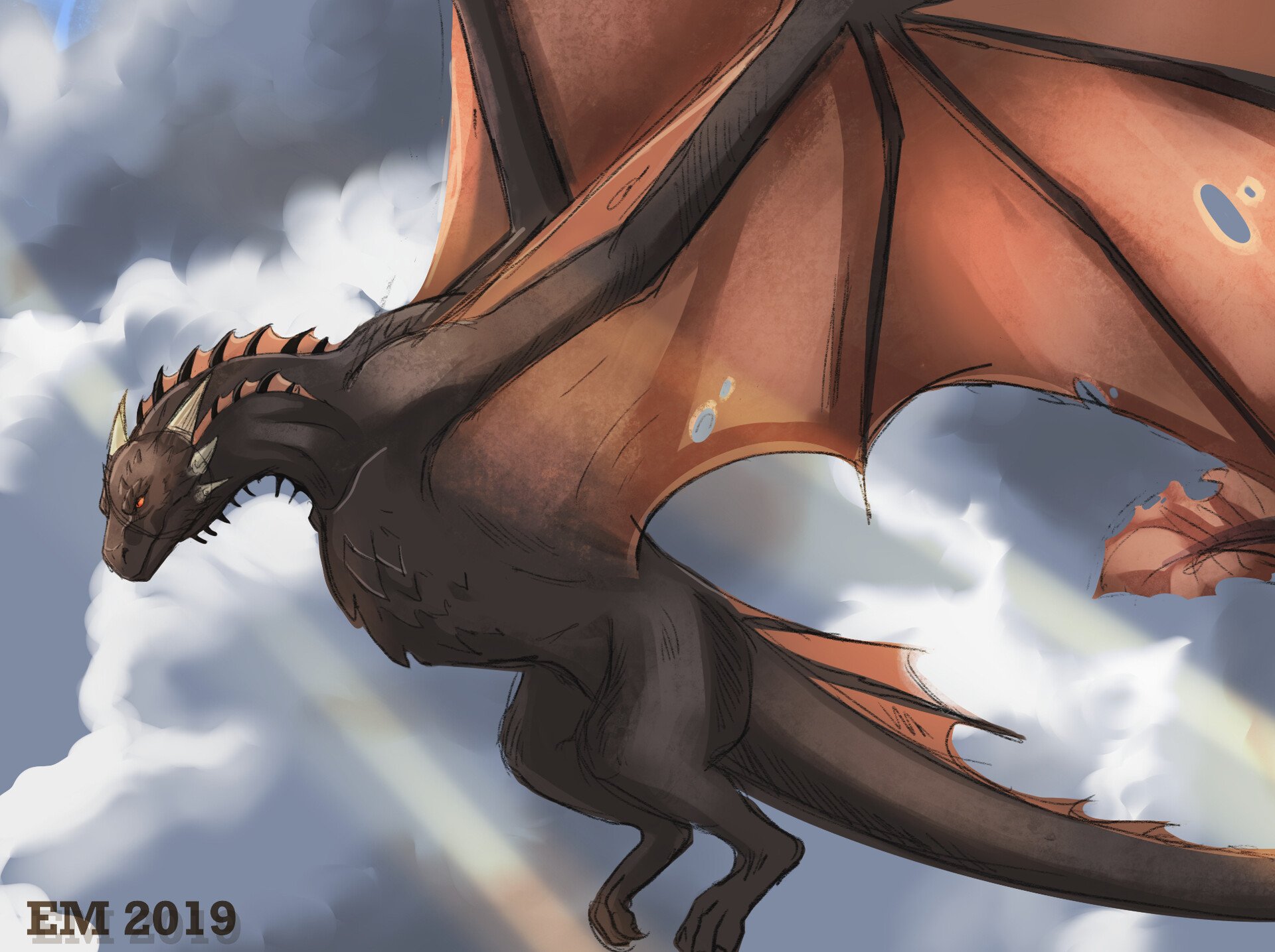 Quick Art: Balerion the Black Dread, Eilis Magennis